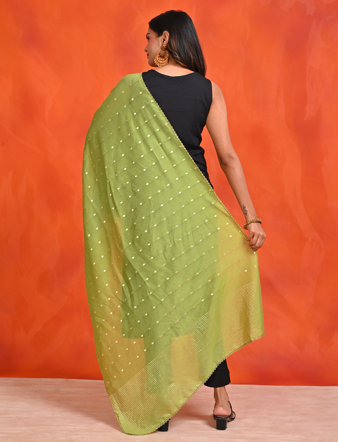 Chanderi Zari weave Dupatta