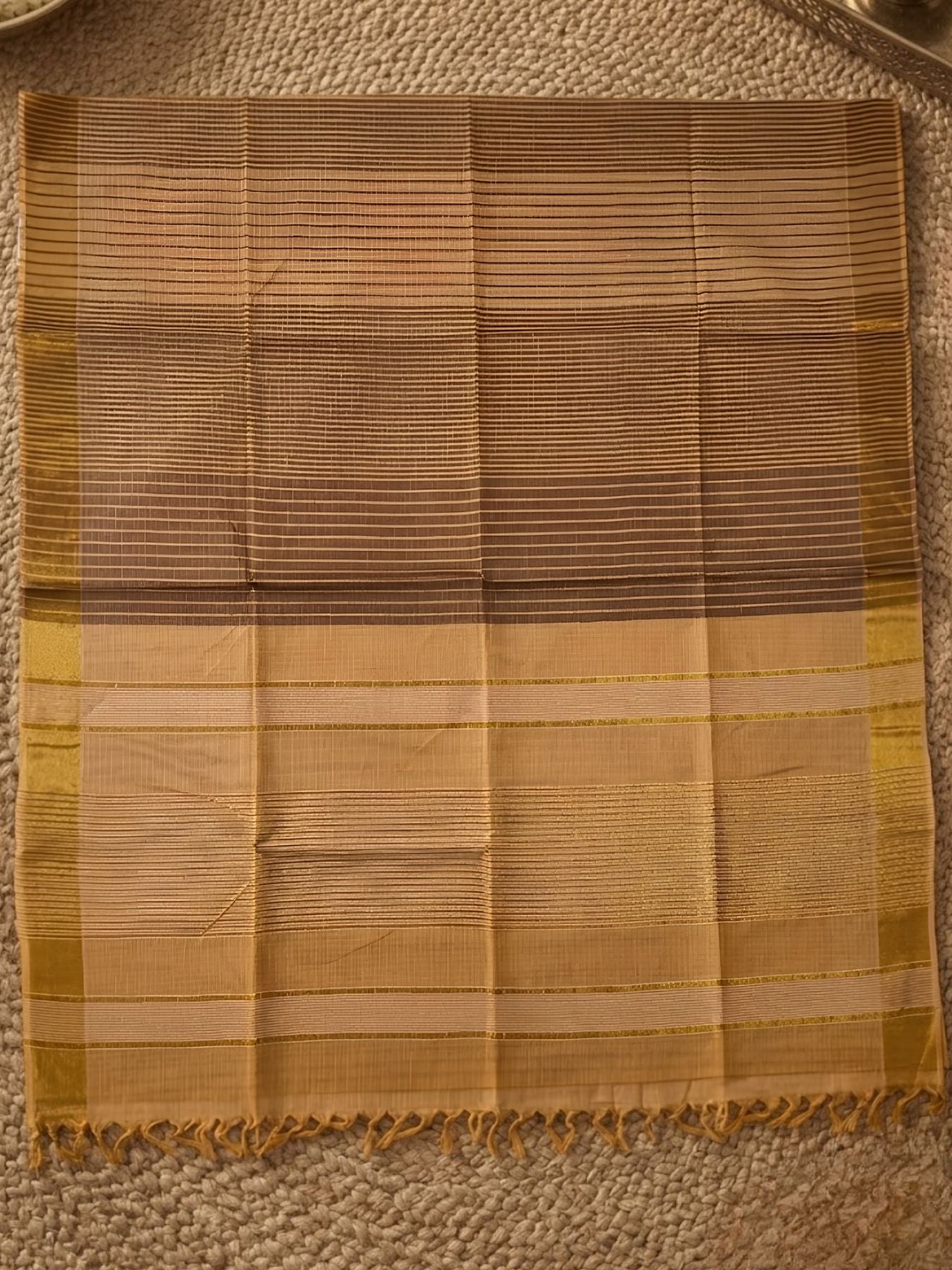 Striped Negamam Cotton Saree