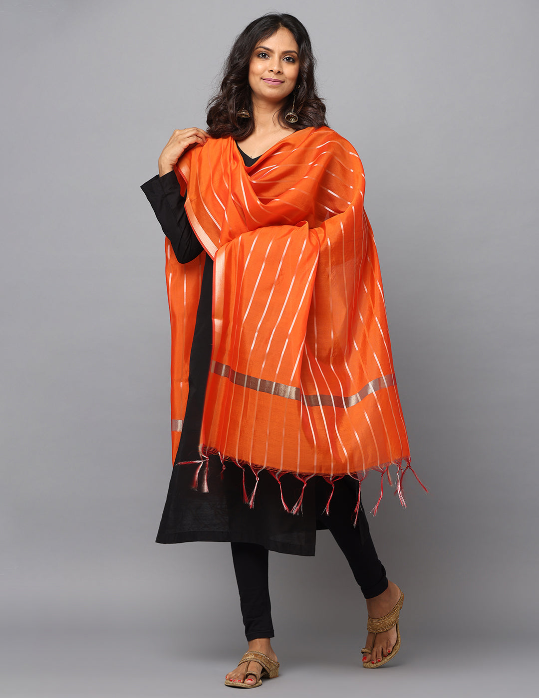 Banarasi Silk Stripe Dupatta