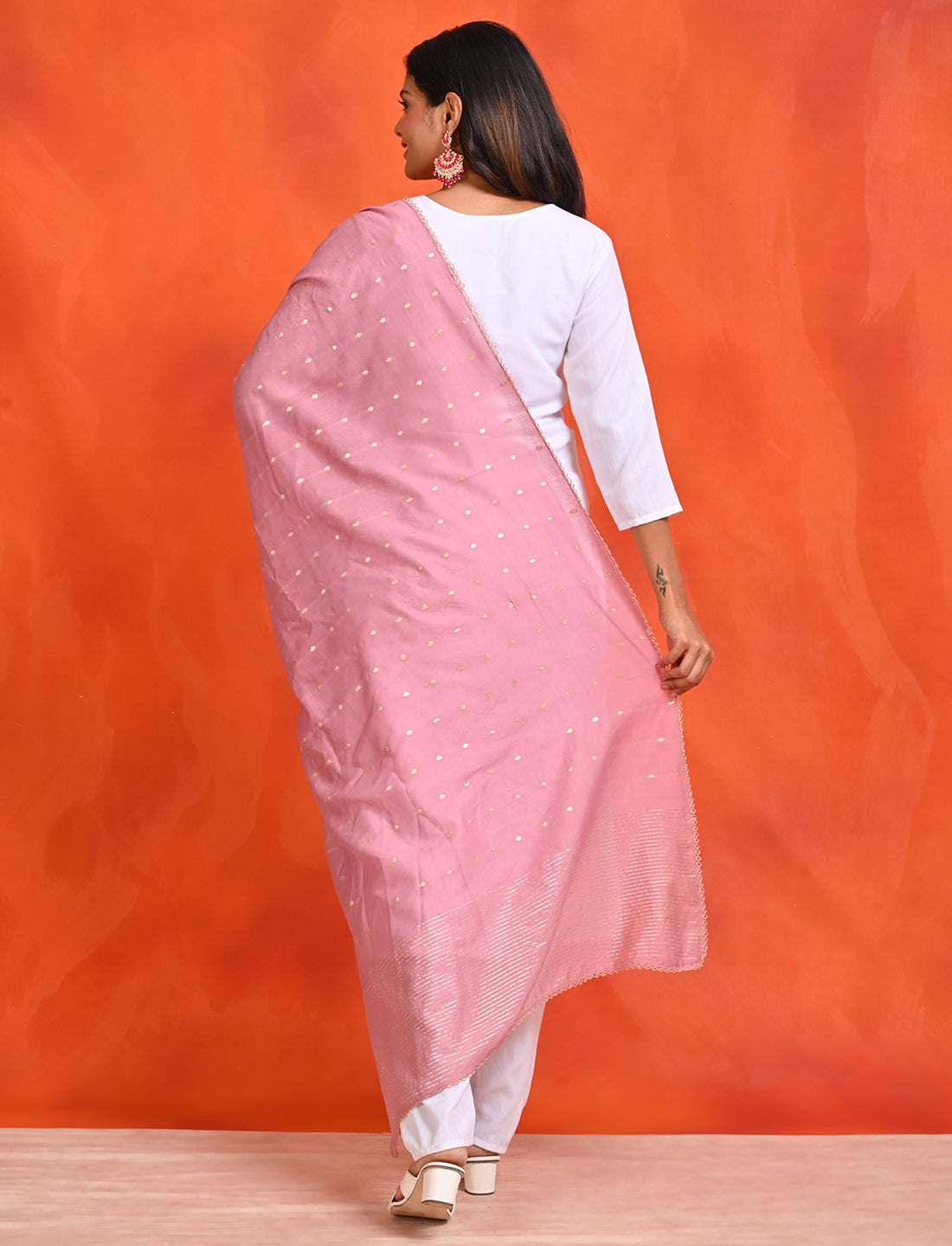 Chanderi Zari weave Dupatta