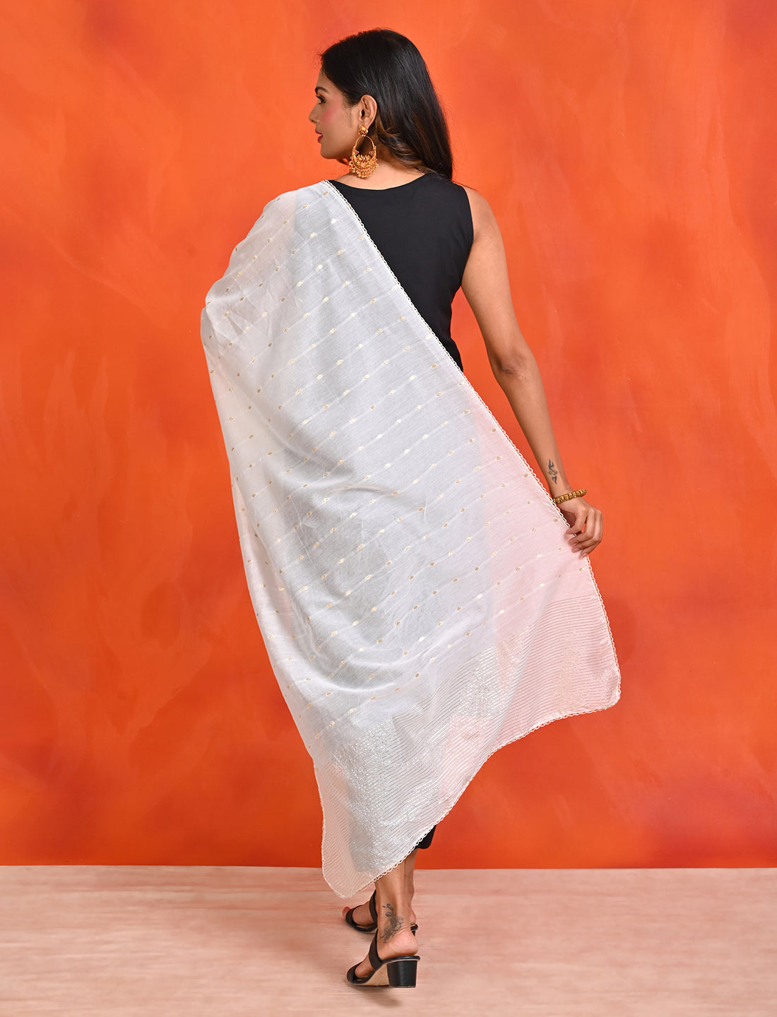 Chanderi Zari weave Dupatta