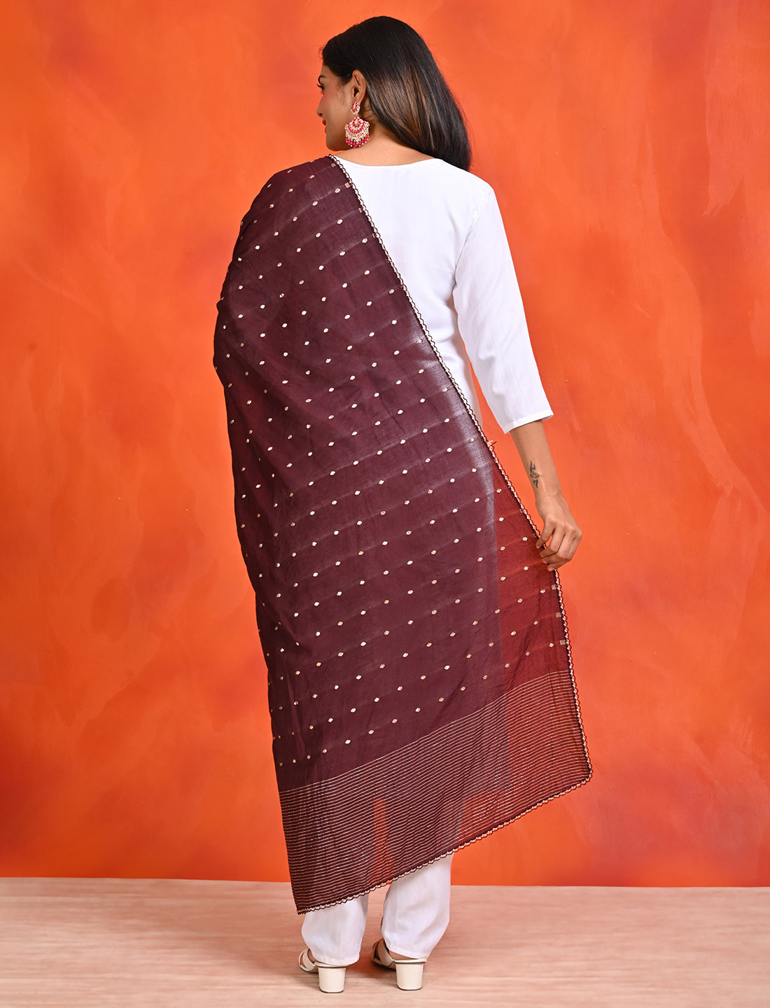 Chanderi Zari weave Dupatta