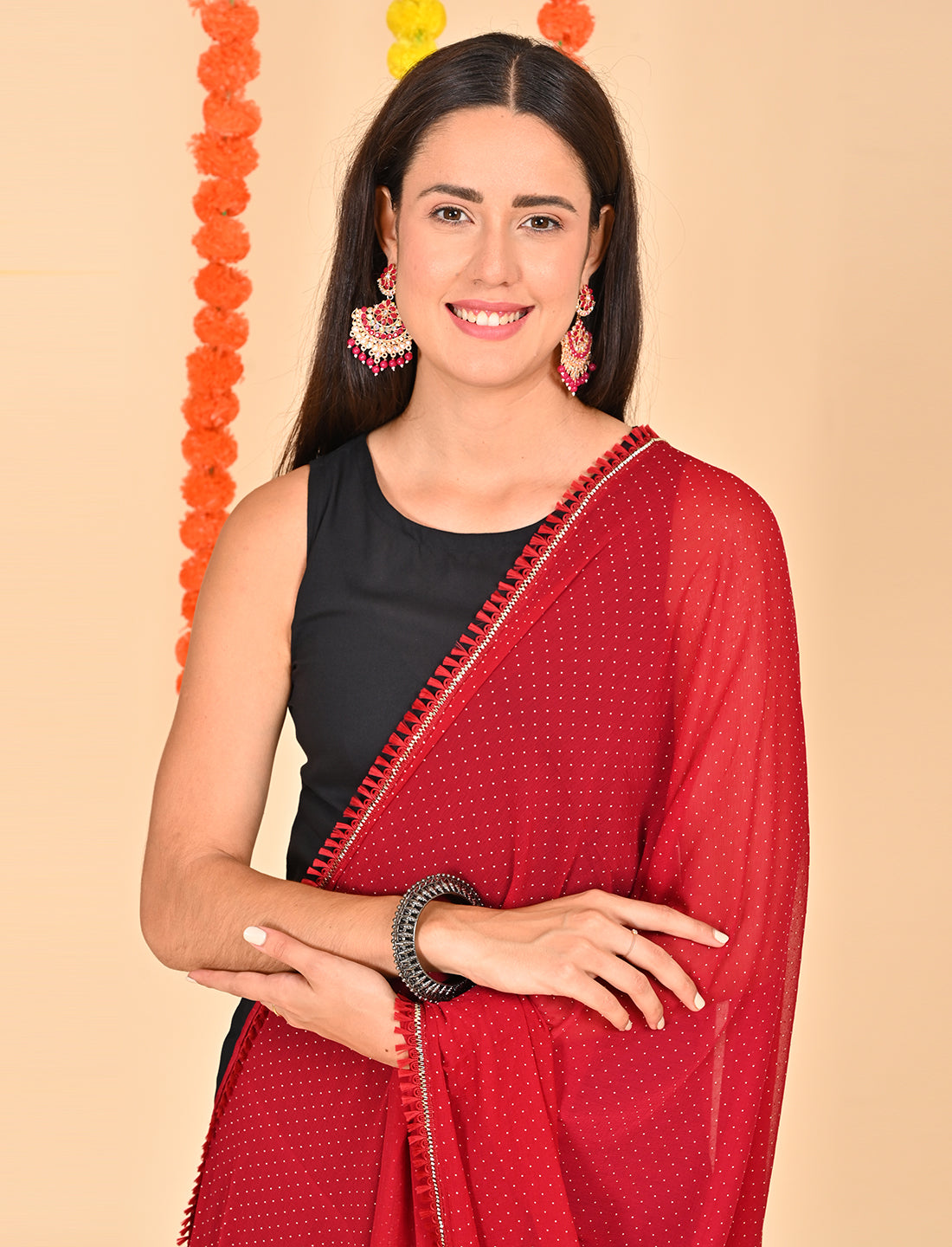 Ditsy Dots Chiffon Dupatta