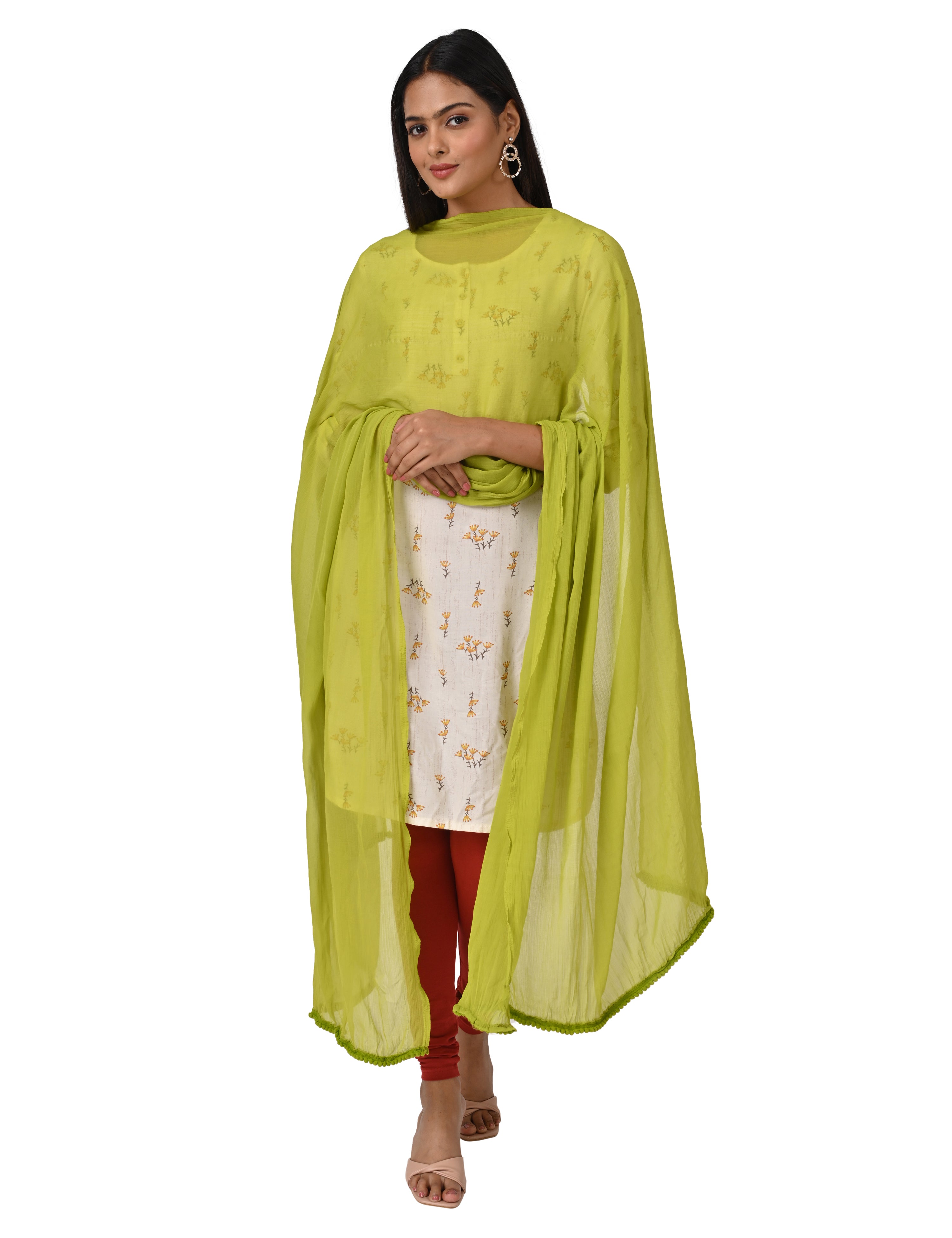 Solid Chiffon Dupatta