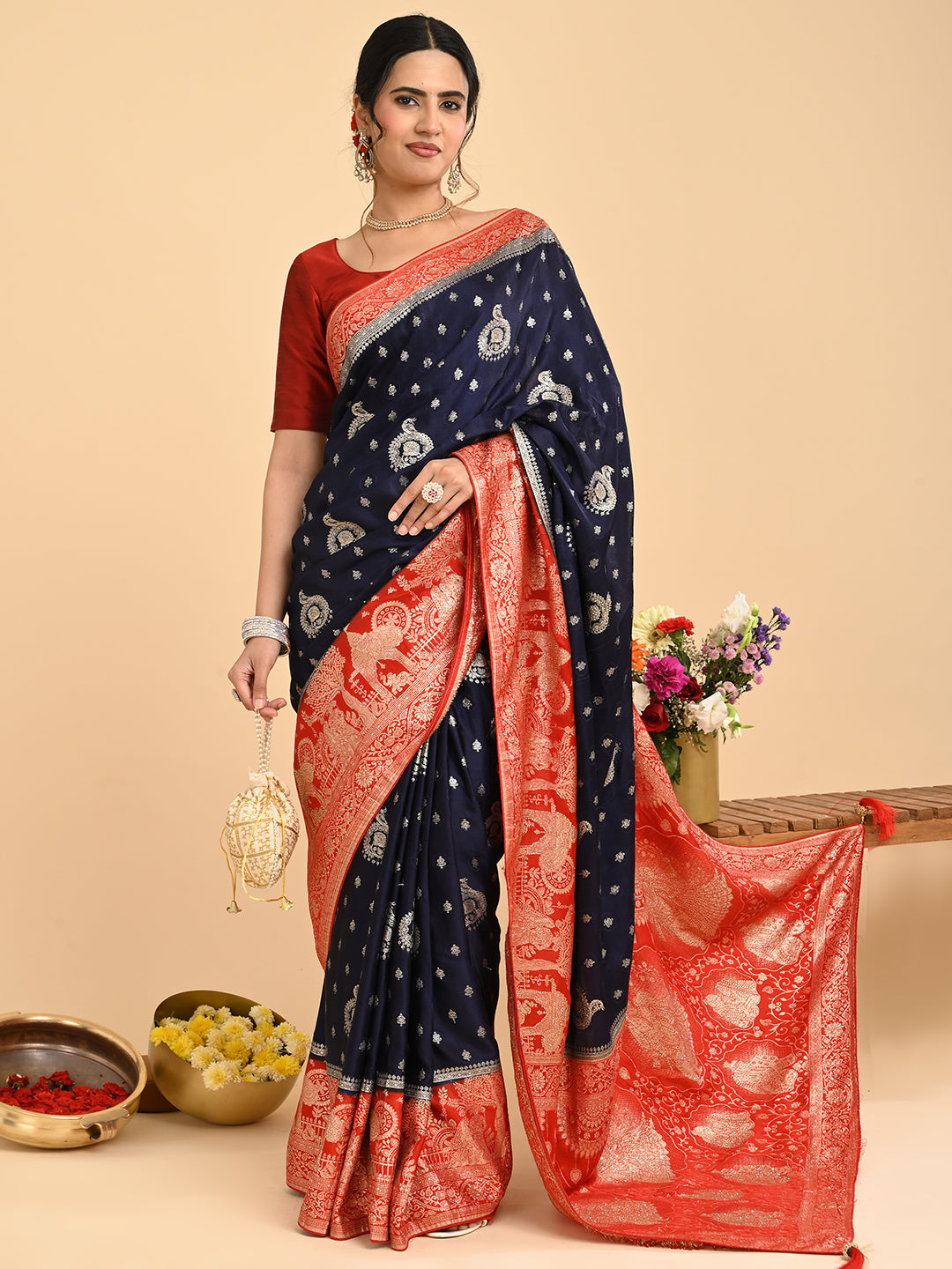 Banarasi Viscose Silk Saree