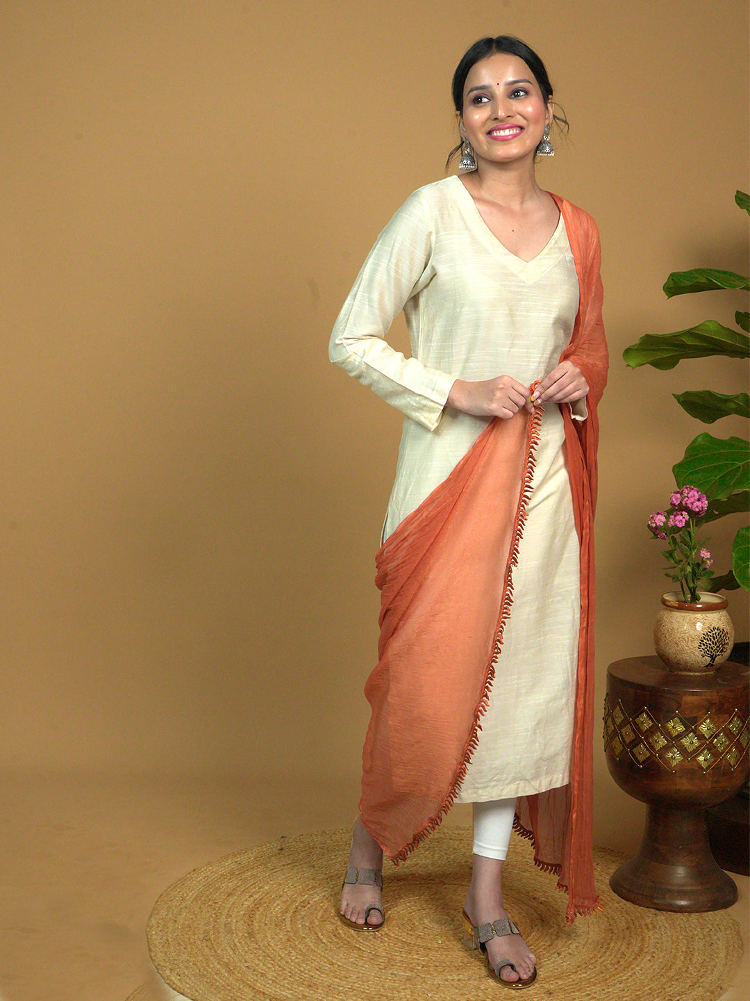 Solid Chiffon Dupatta