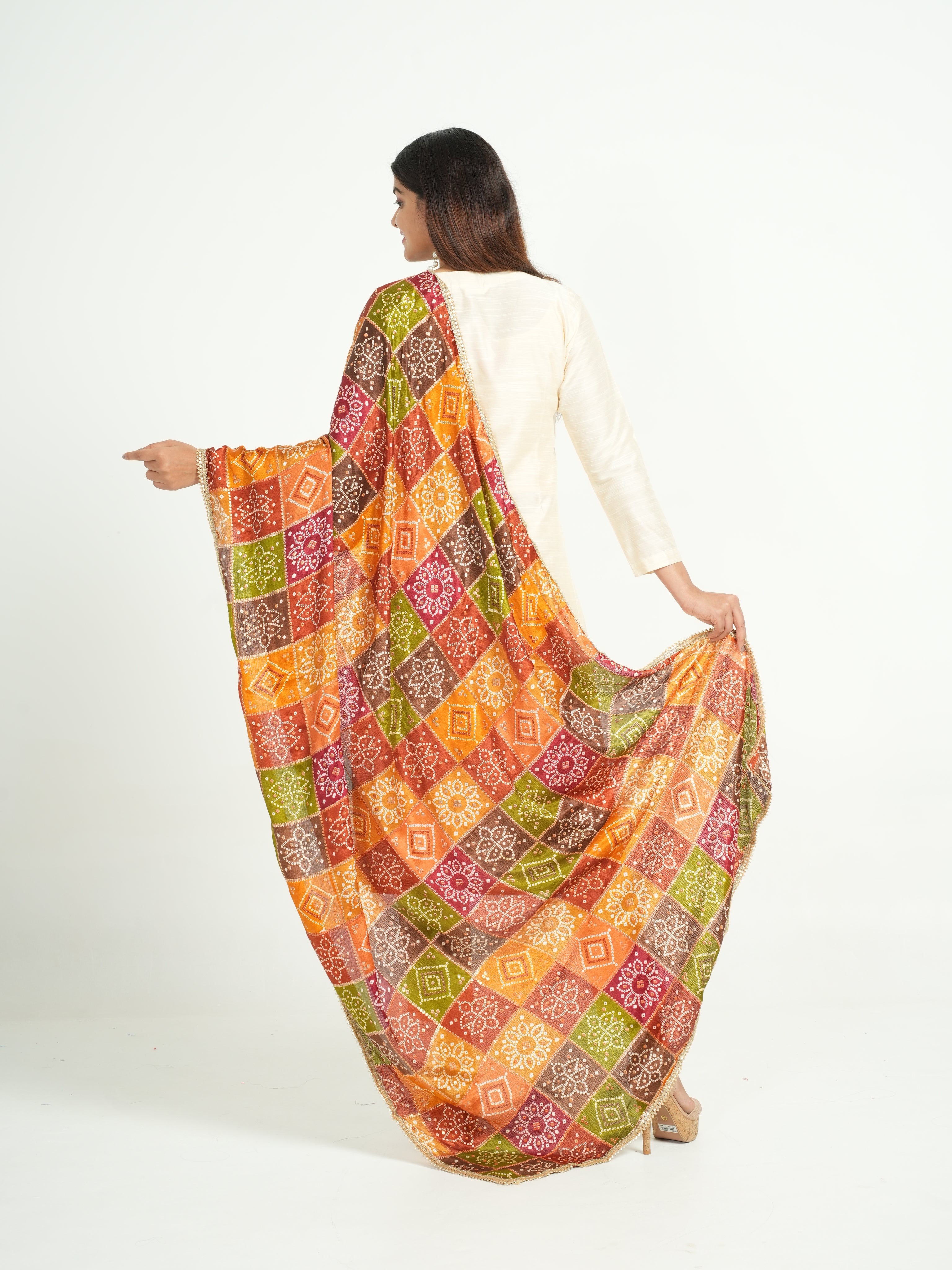 Art Silk Bandhini Dupatta