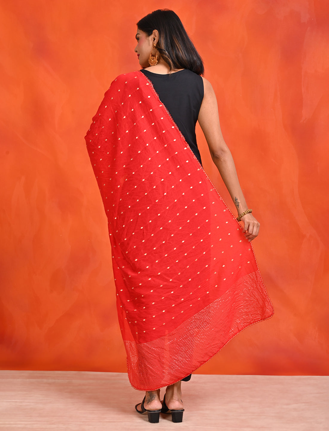 Chanderi Zari weave Dupatta