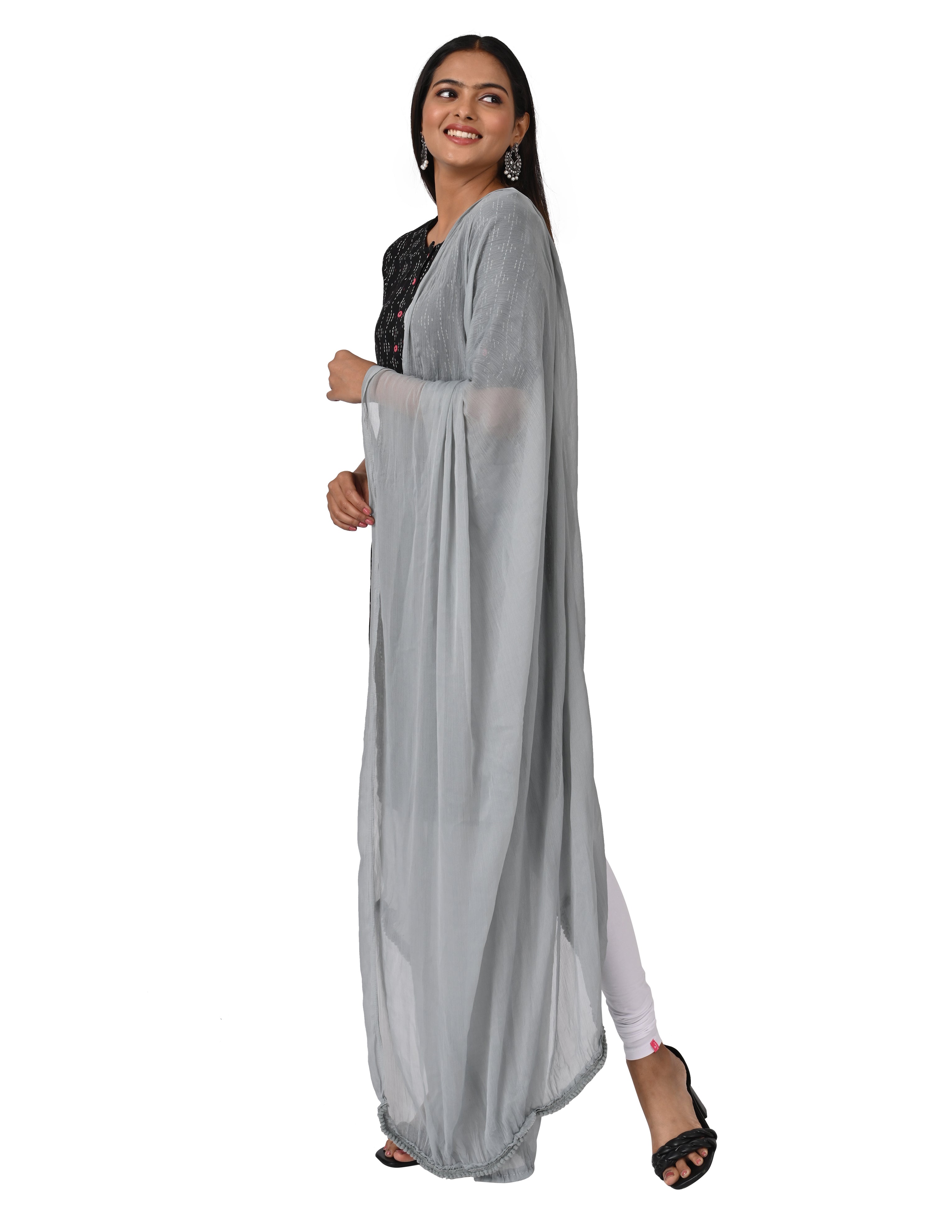 Solid Chiffon Dupatta