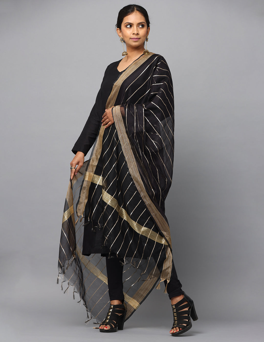 Chanderi Zari weave Dupatta