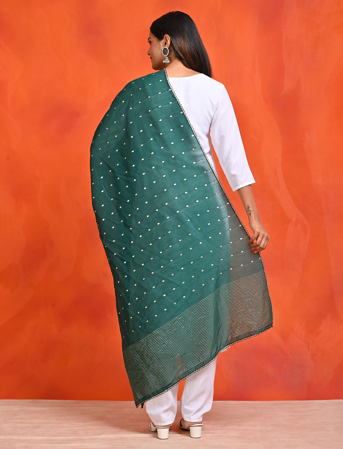 Chanderi Zari weave Dupatta