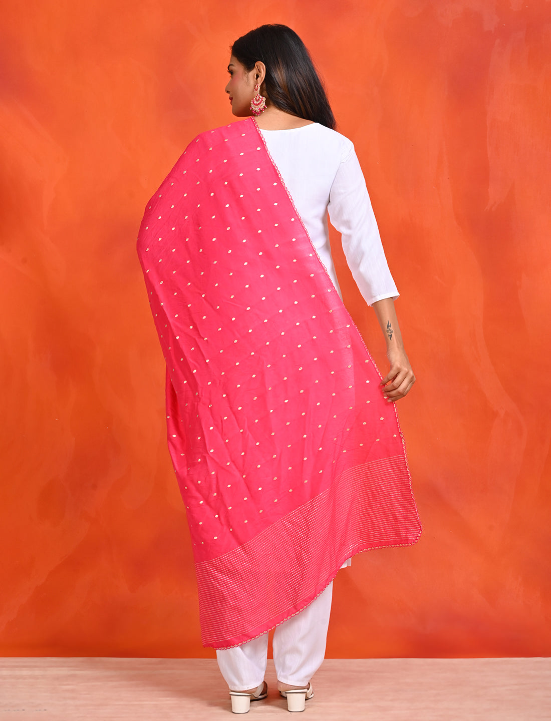 Chanderi Zari weave Dupatta