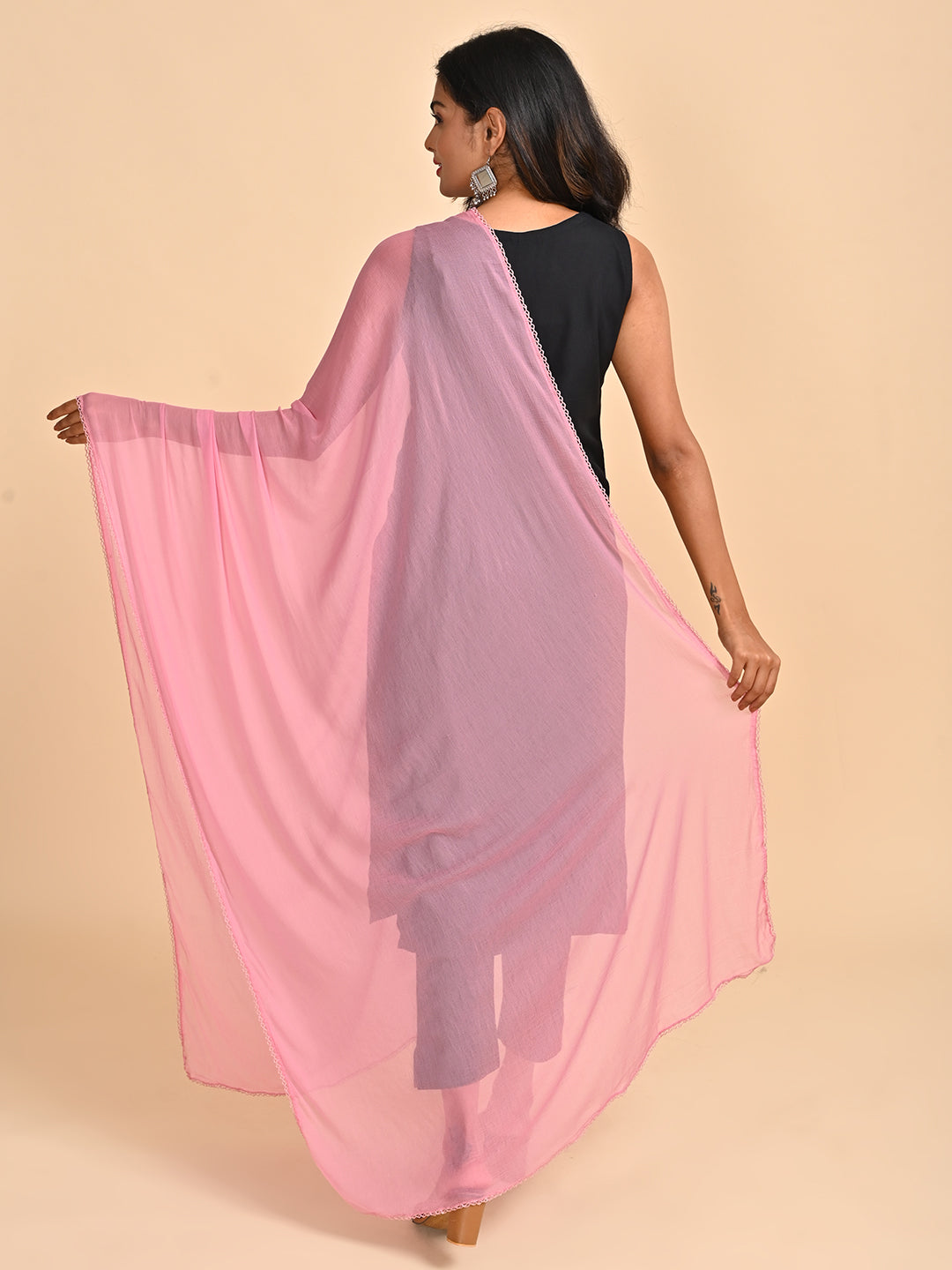 Solid Chiffon Dupatta