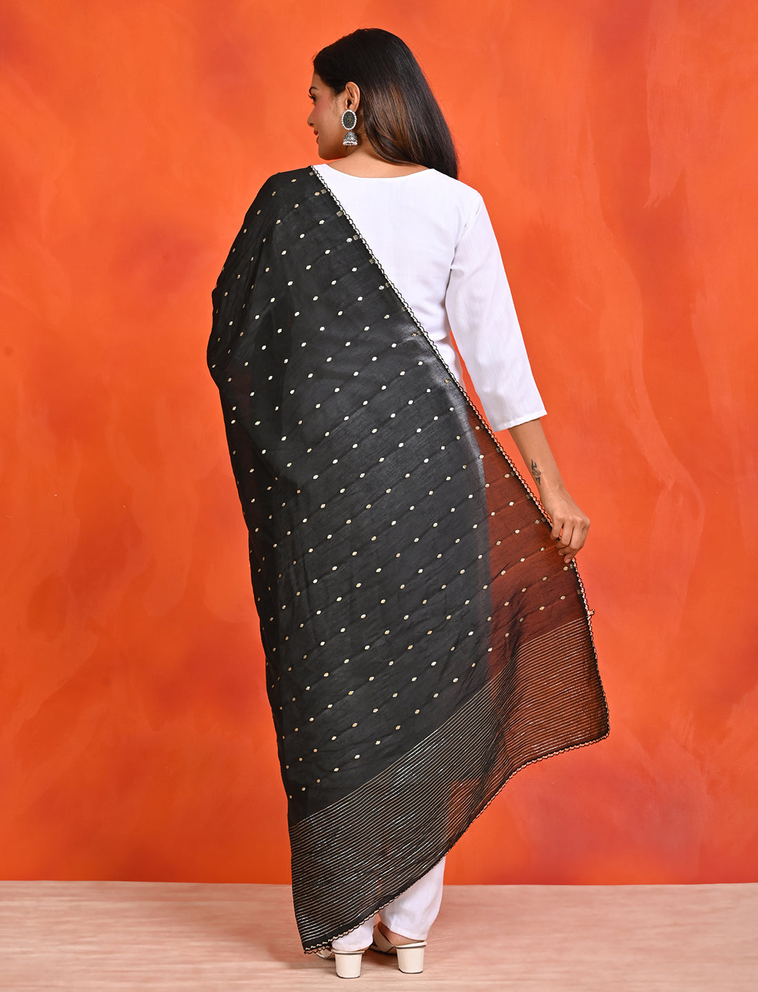 Chanderi Zari weave Dupatta