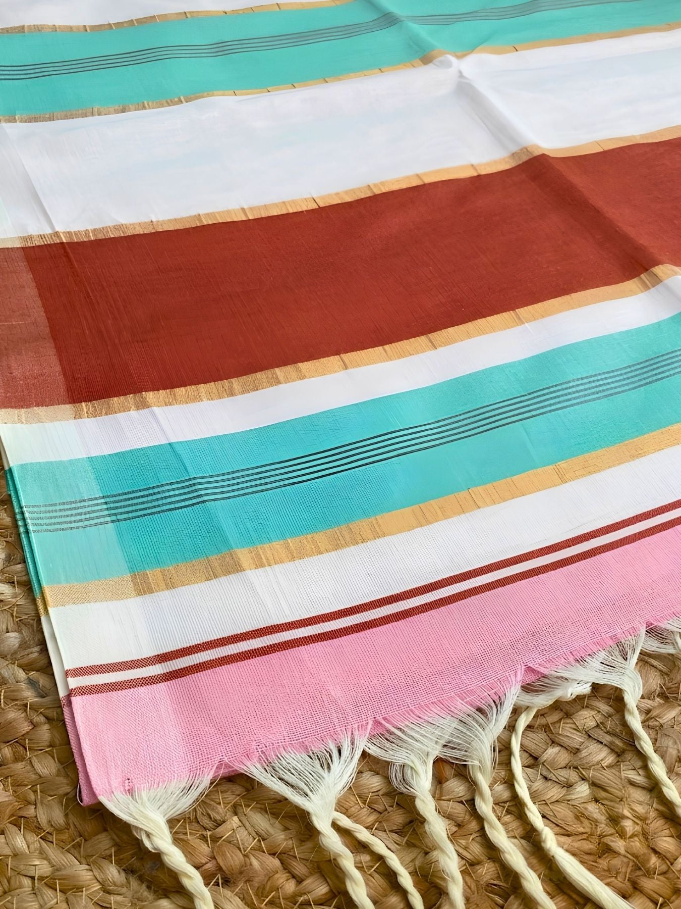 Striped Negamam Cotton Saree