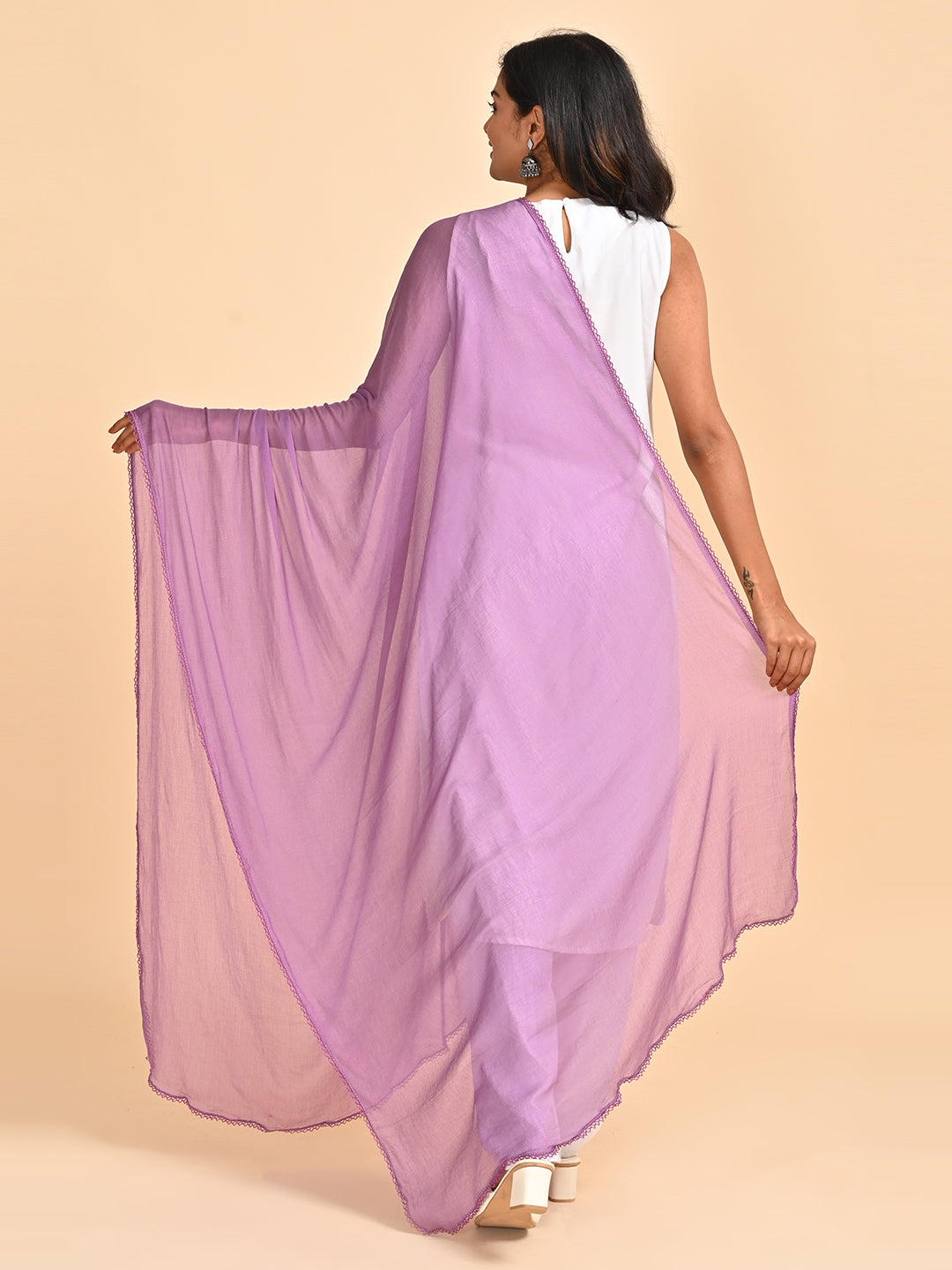 Solid Chiffon Dupatta