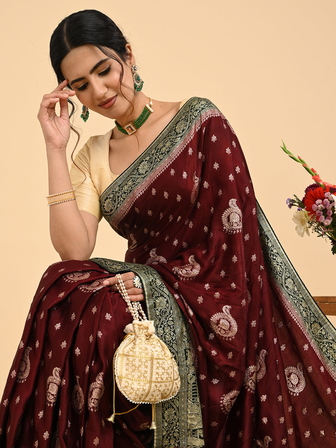 Banarasi Viscose Silk Saree