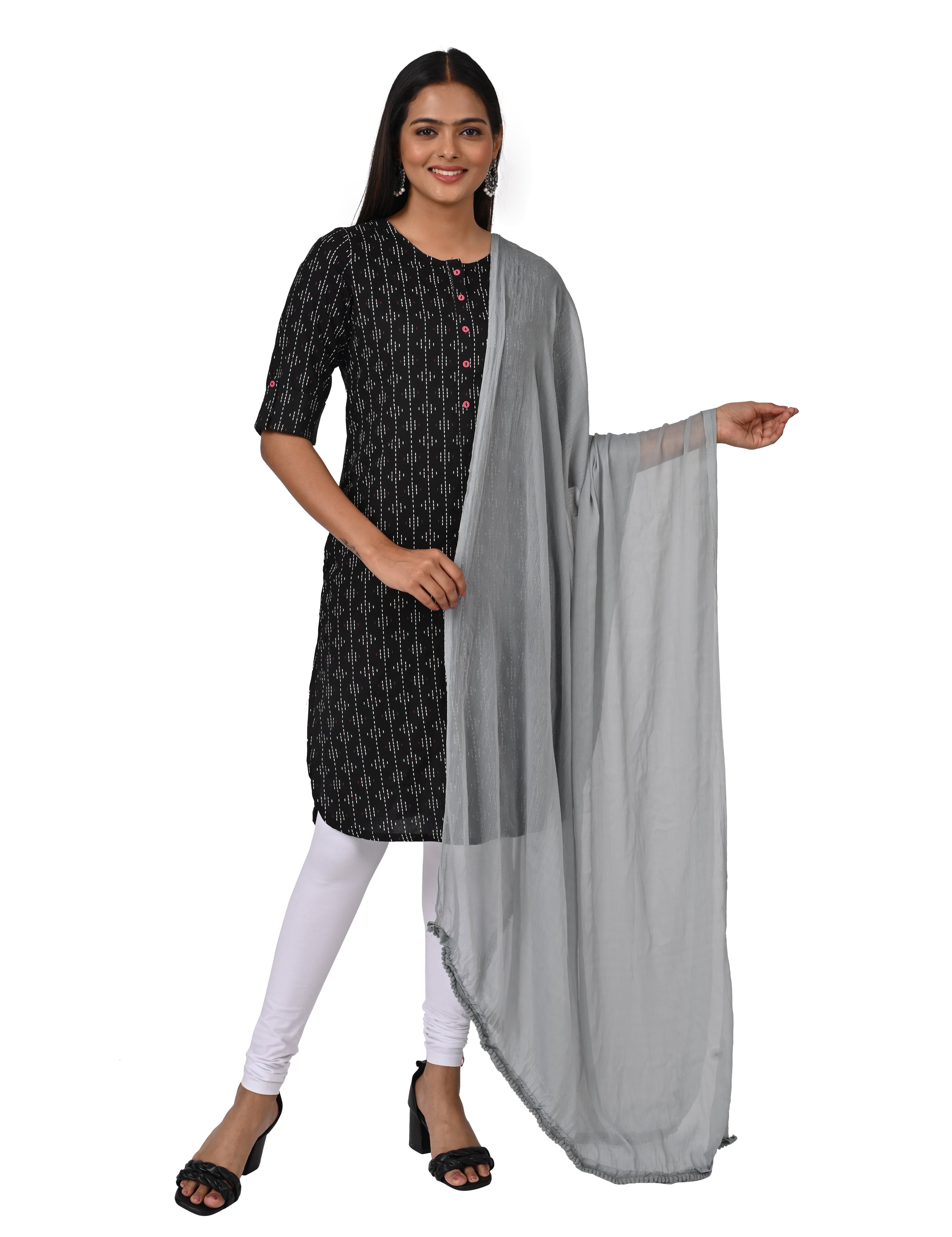 Solid Chiffon Dupatta