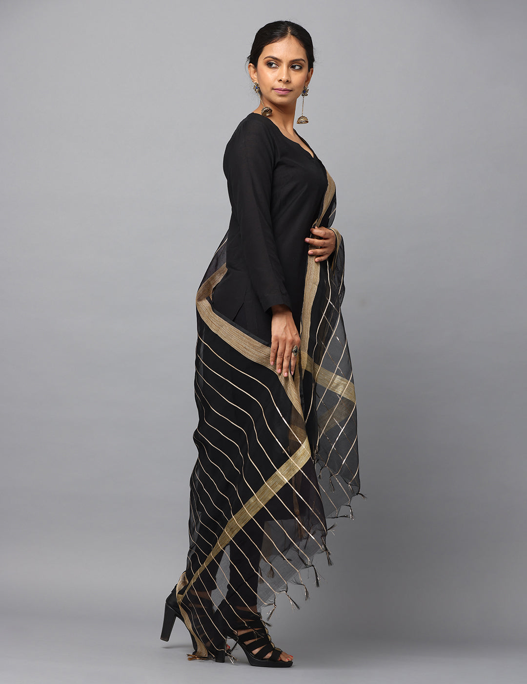 Chanderi Zari weave Dupatta