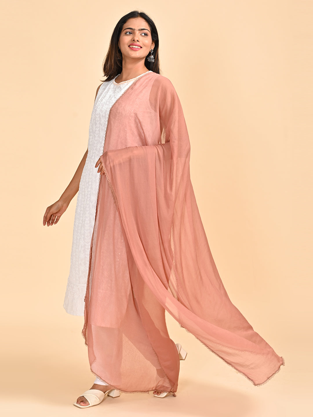 Solid Chiffon Dupatta