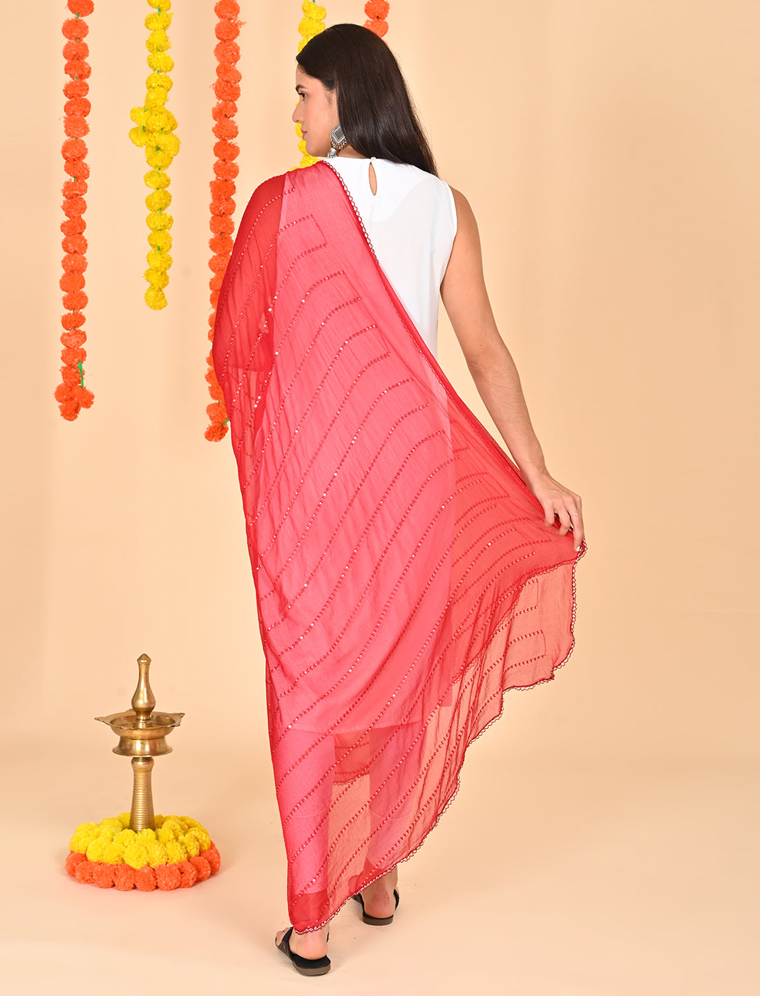 Chiffon Stripe Dupatta