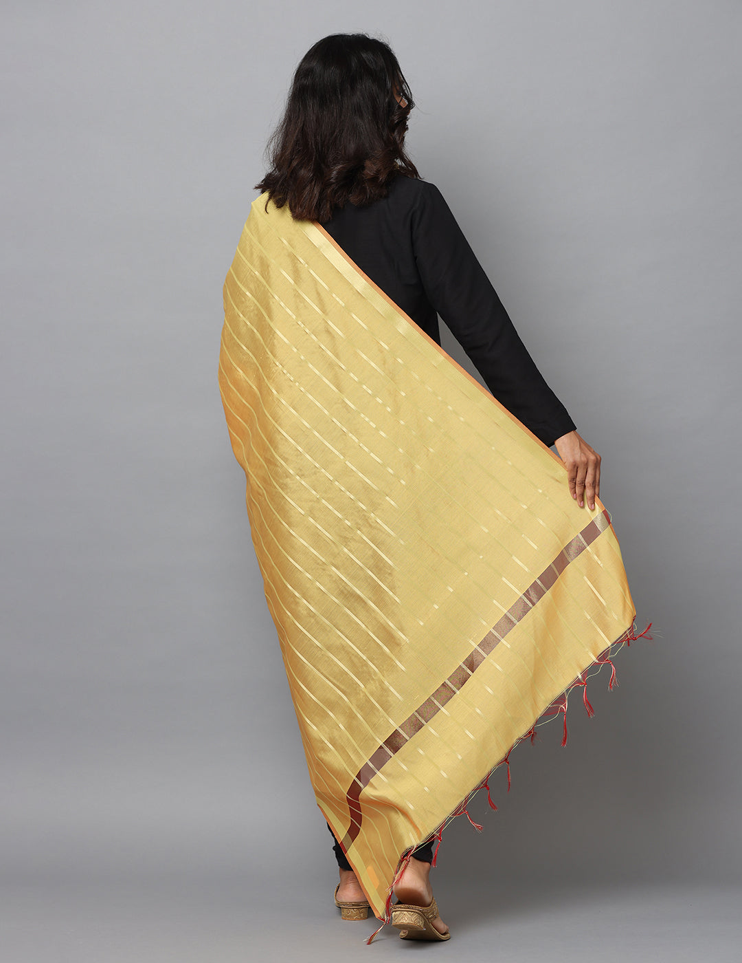 Banarasi Silk Stripe Dupatta