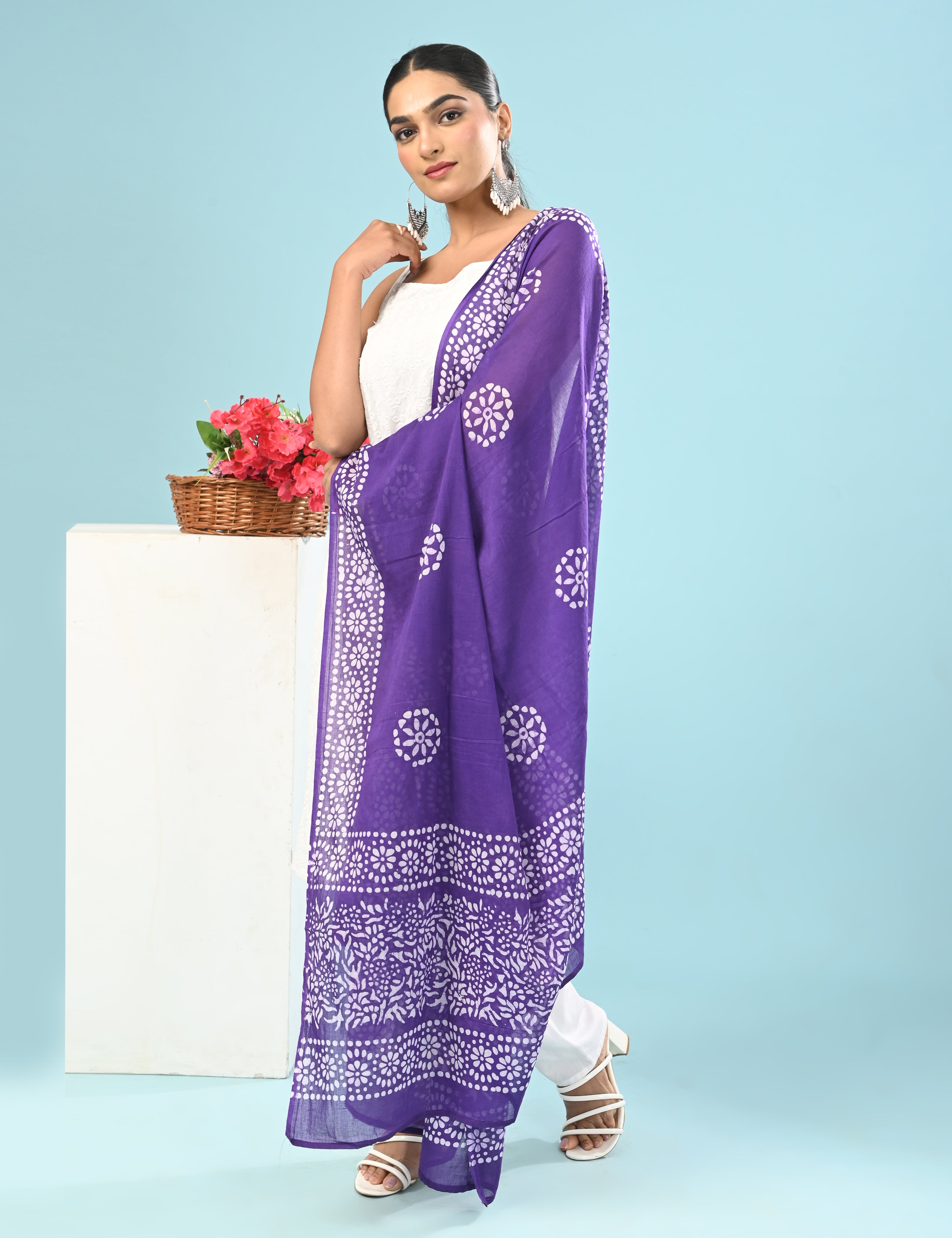 Batik Mul Cotton Dupatta