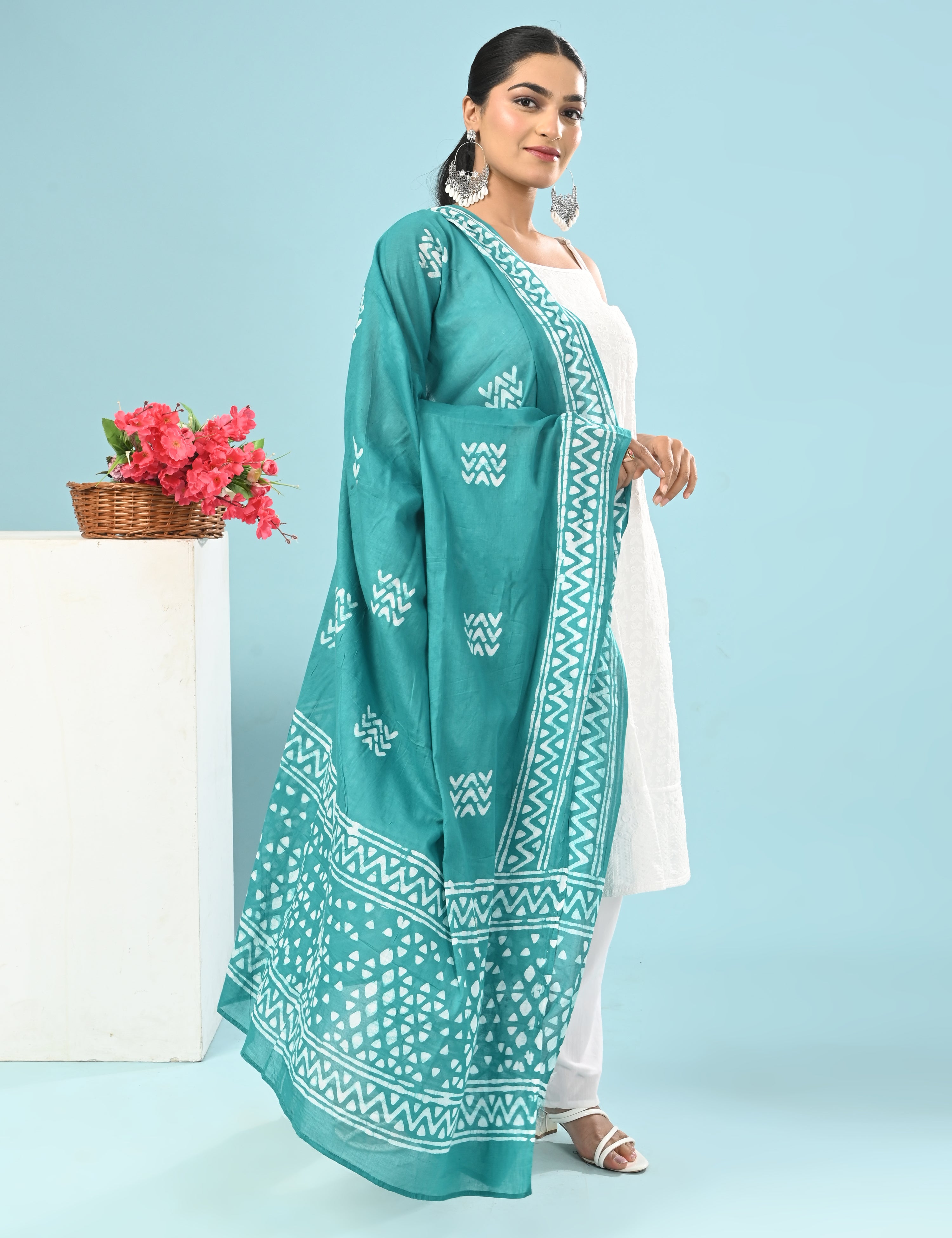 Batik Mul Cotton Dupatta