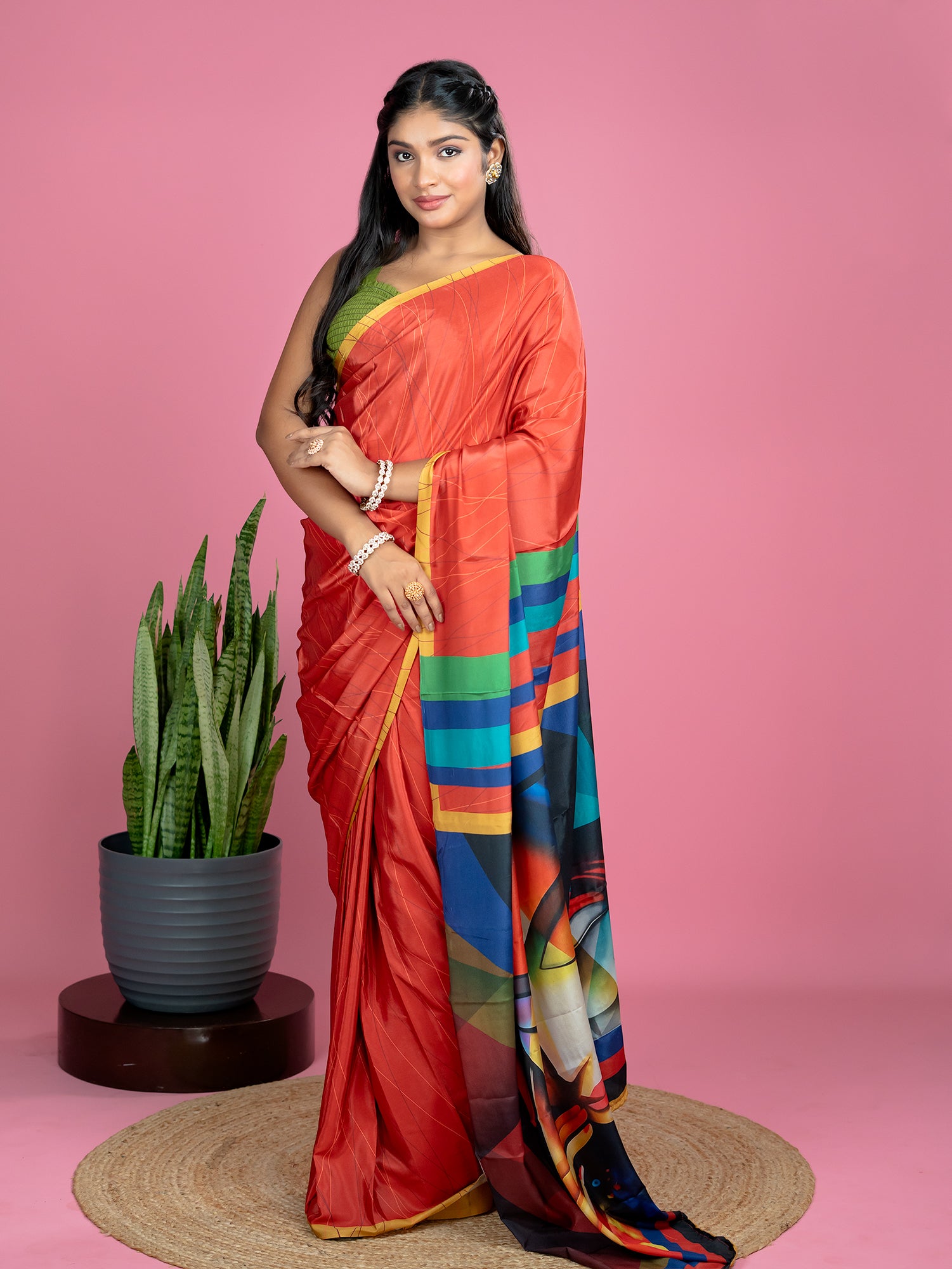 Ready To Wear Satin Saree
