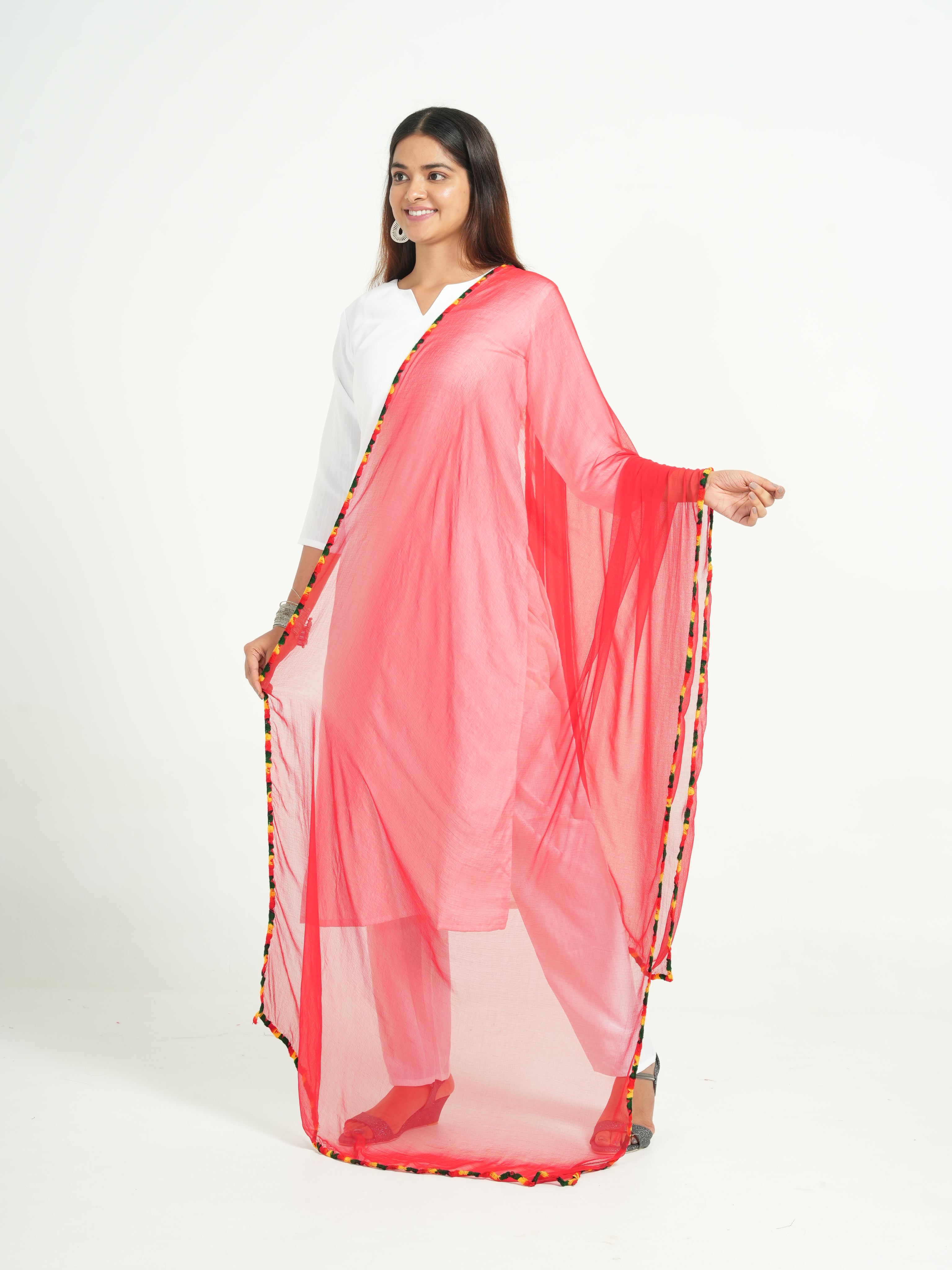 Chiffon Solid Dupatta