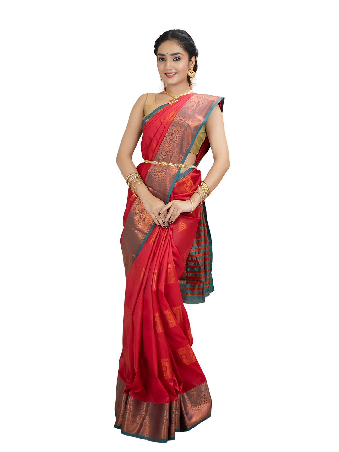 South Silk Brocade Saree
