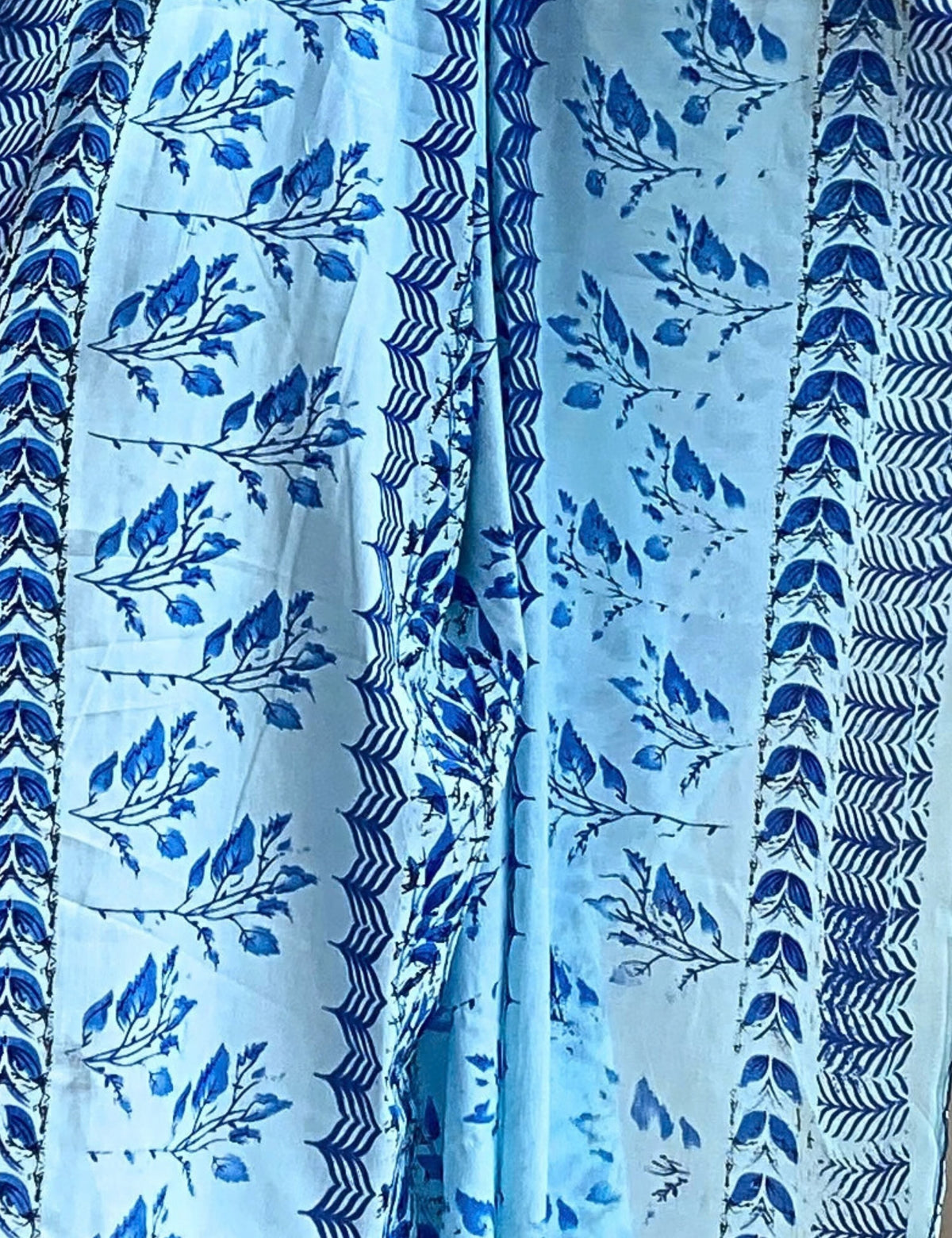 Ethnic Blue Cotton Dupatta