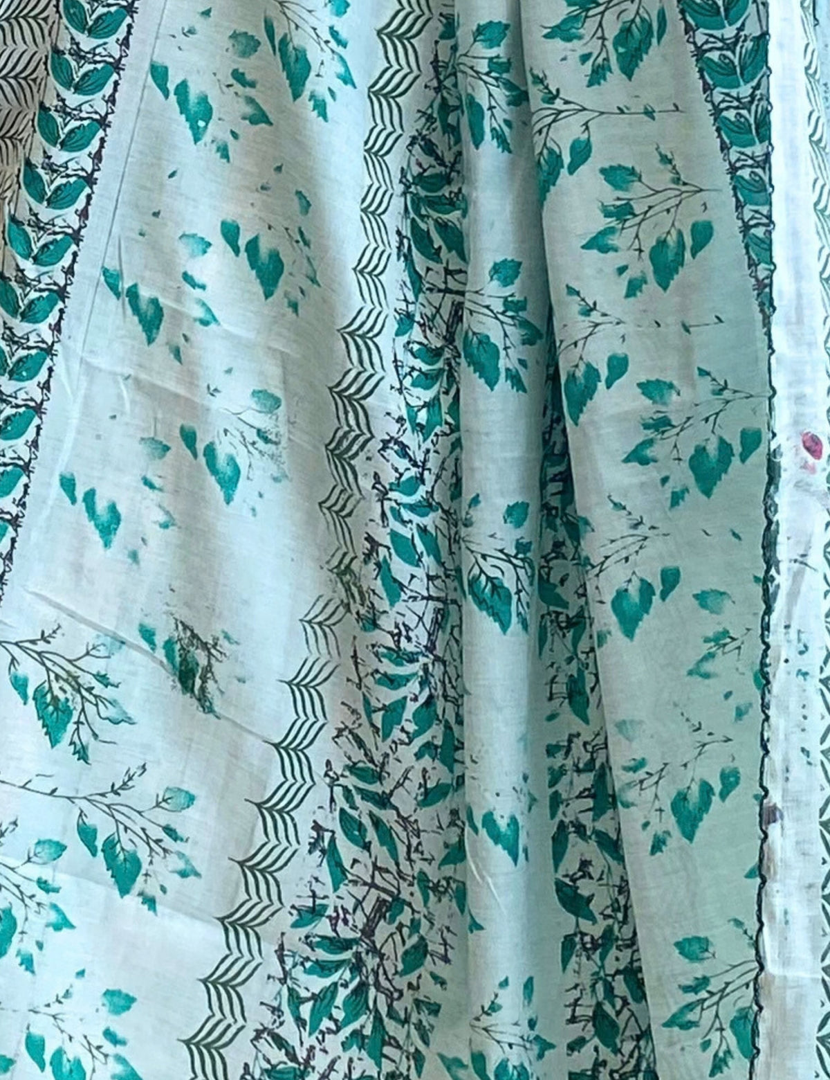 Ethnic Green Cotton Dupatta