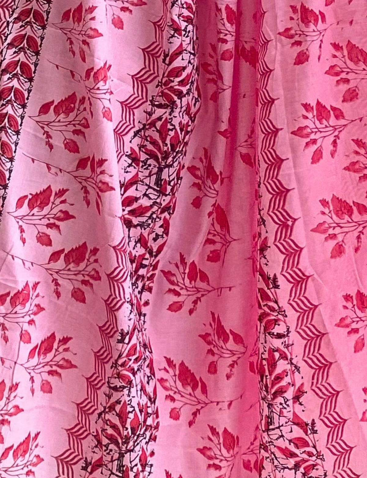 Ethnic Pink Cotton Dupatta