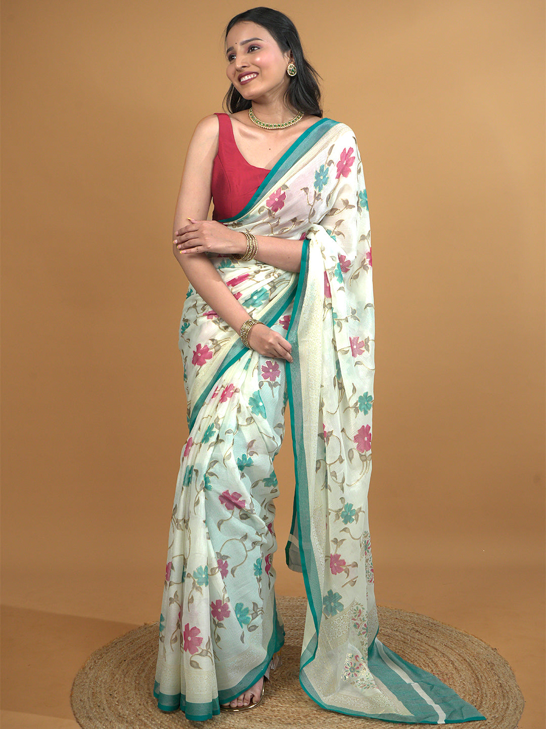 Turquoise Summer Love Saree