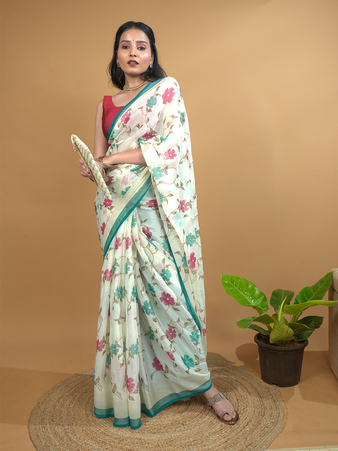Turquoise Summer Love Saree