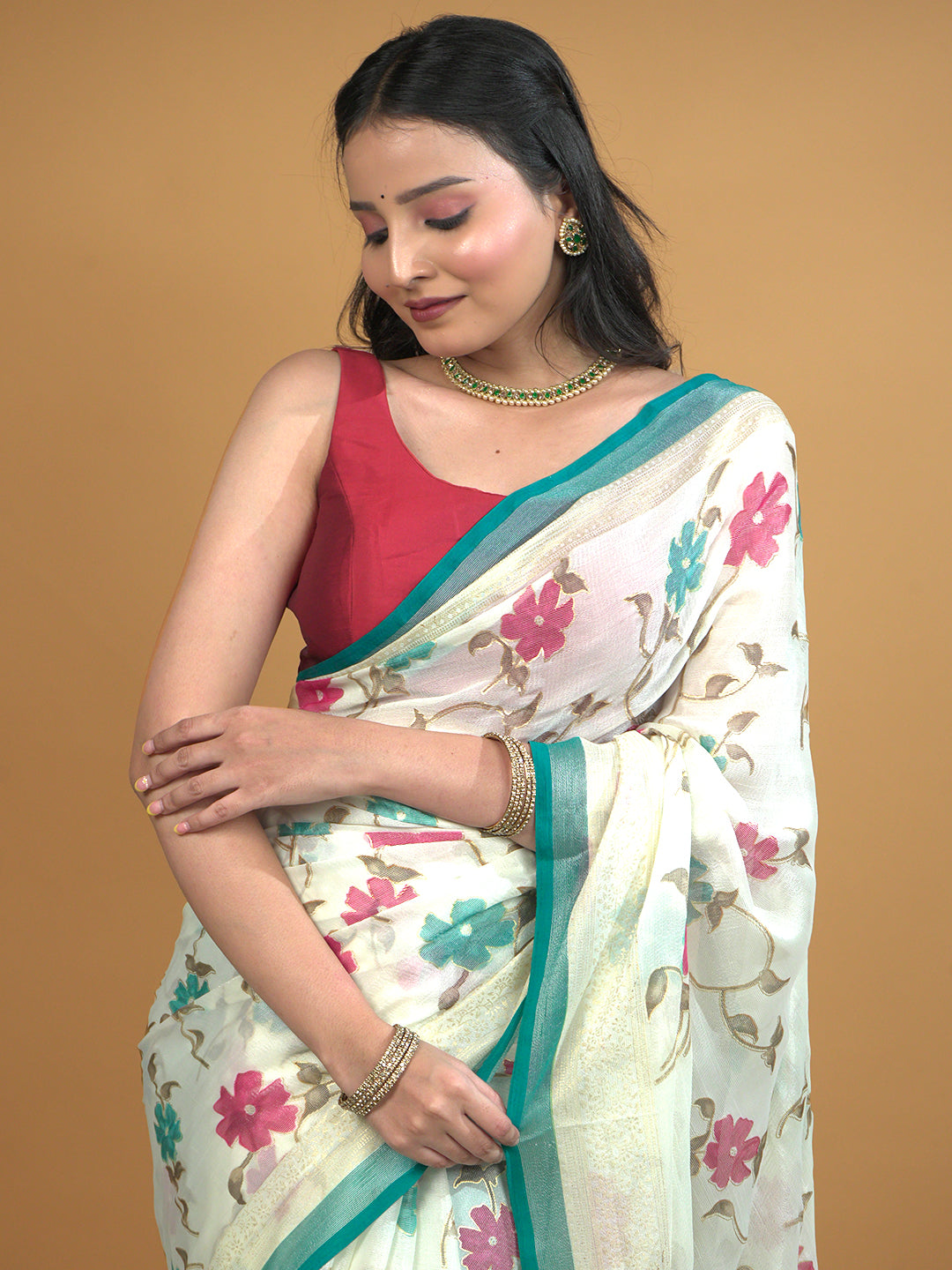 Turquoise Summer Love Saree
