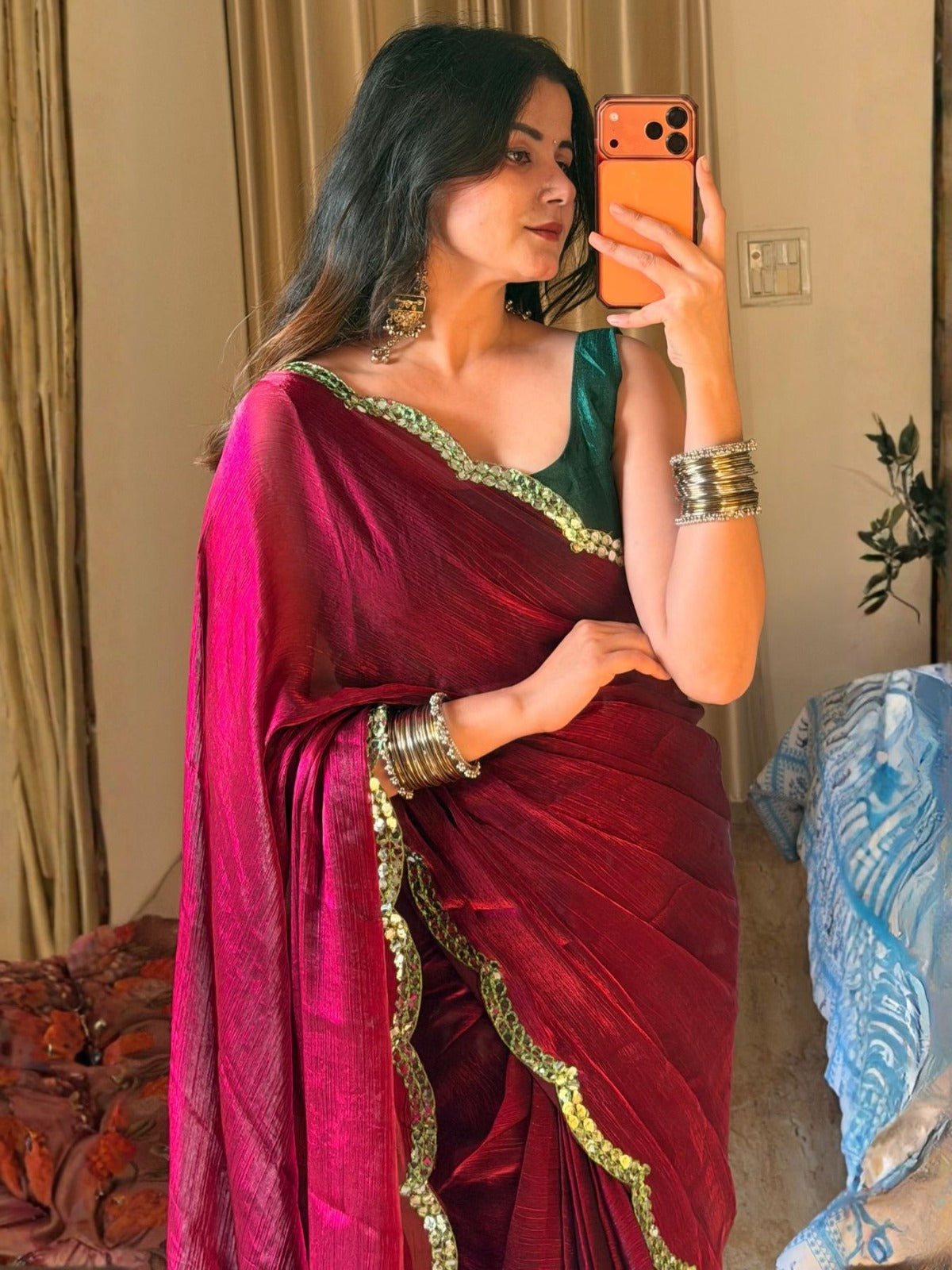 Ready To Wear Tissue Saree