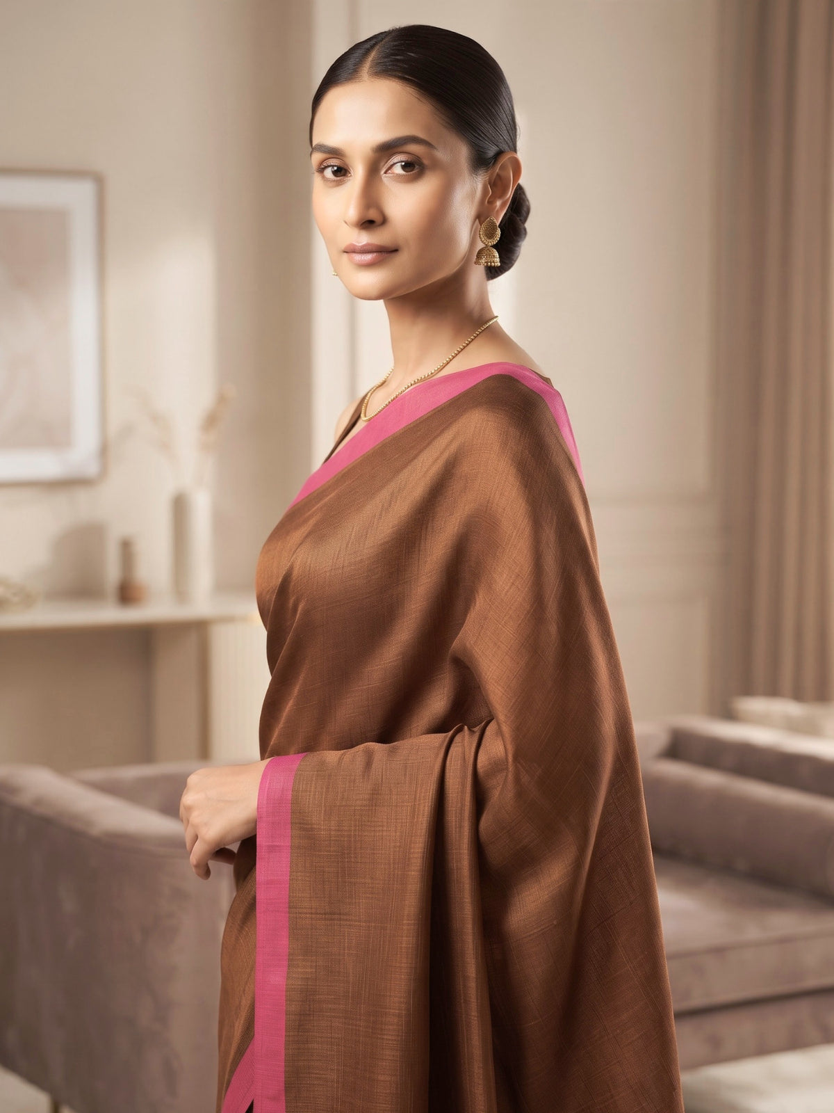 Solid Bengal Cotton Tissue Saree