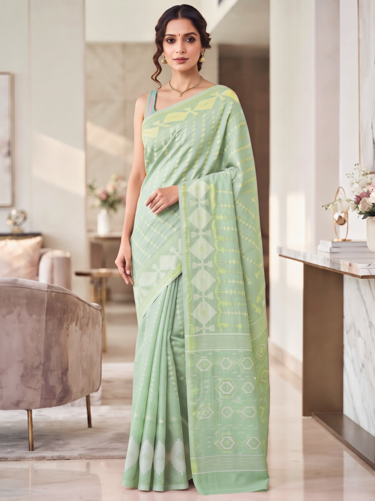 Ethnic Bengal Cotton Saree