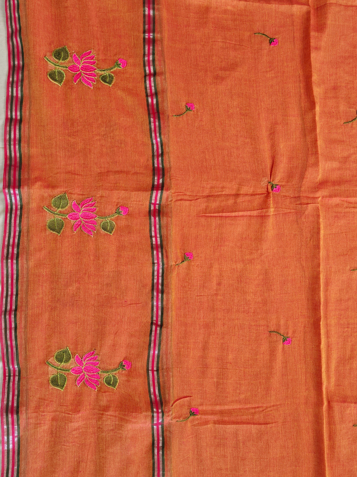 Embroidered Bengal Cotton Saree