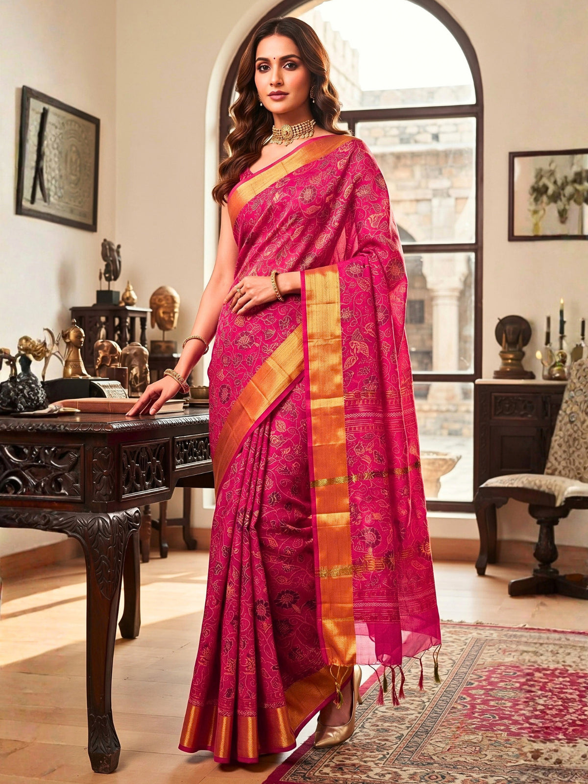 Ethnic Bengal Cotton Saree