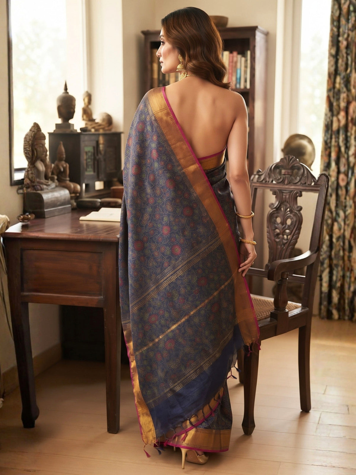 Ethnic Bengal Cotton Saree