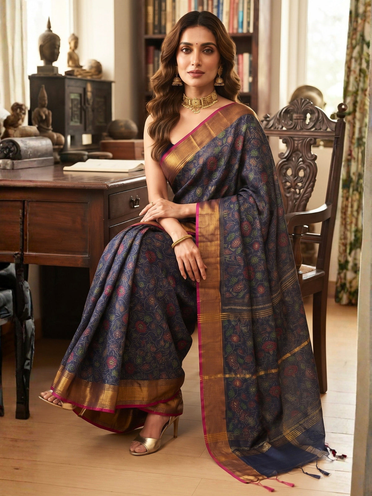 Ethnic Bengal Cotton Saree