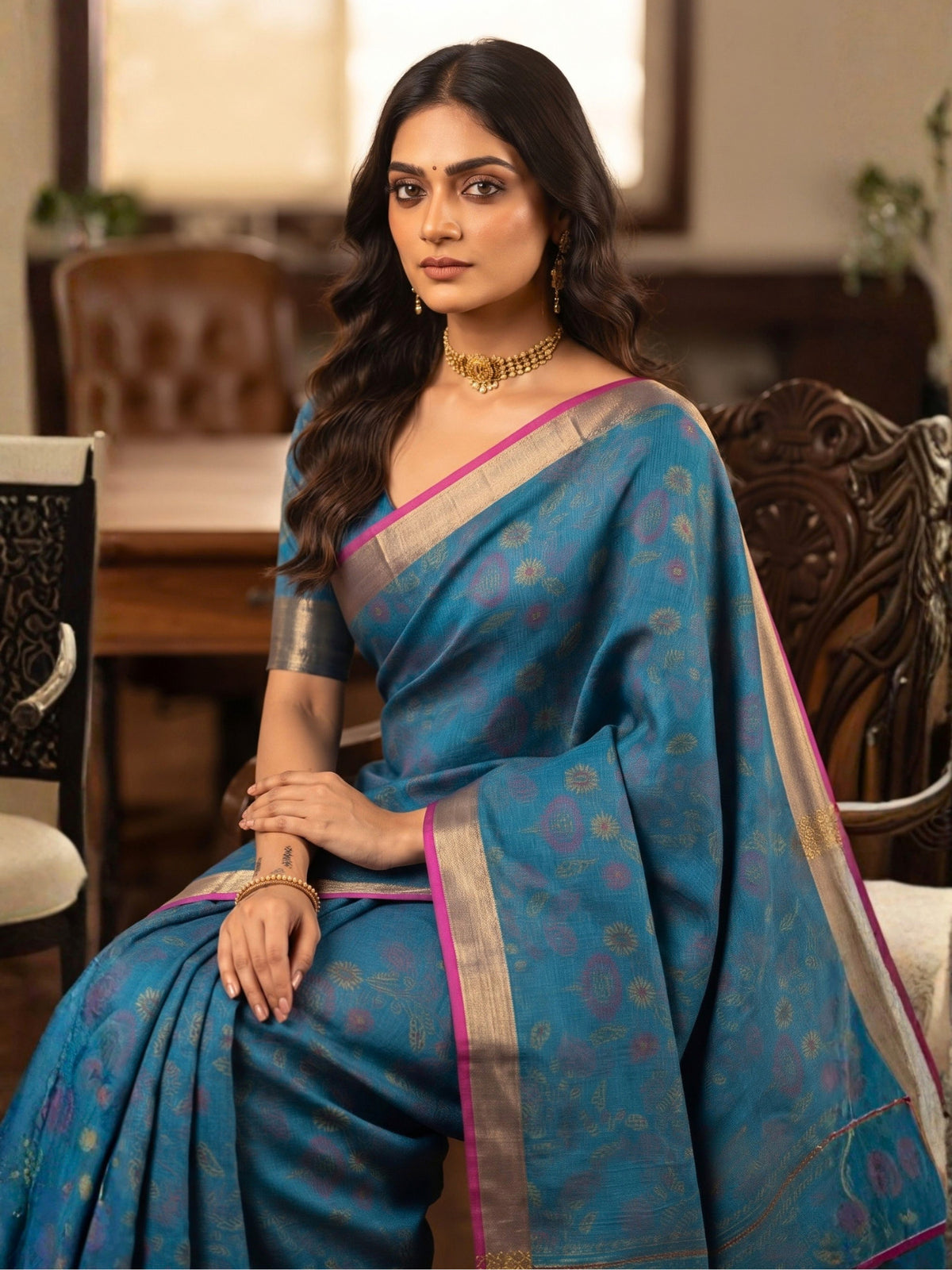 Ethnic Bengal Cotton Saree