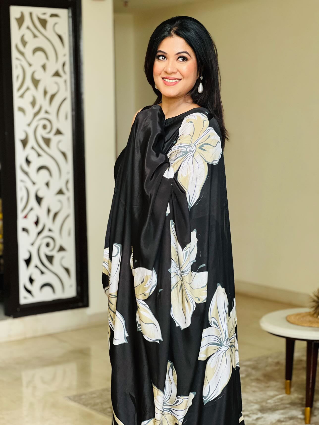 Solid Crepe Silk Saree