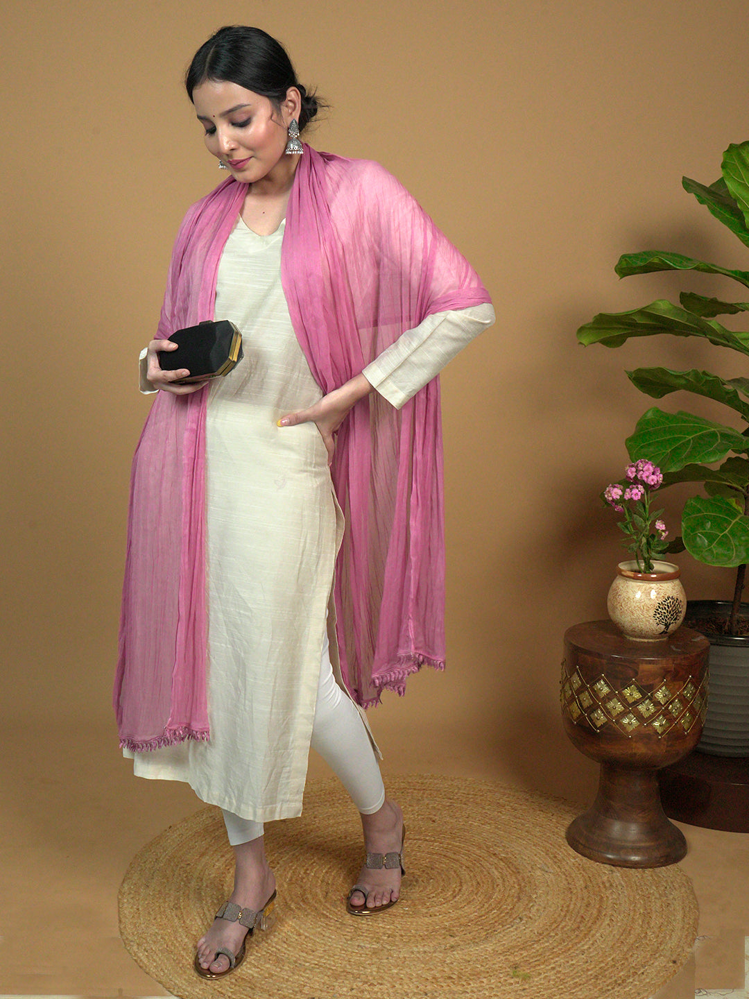 Solid Chiffon Dupatta