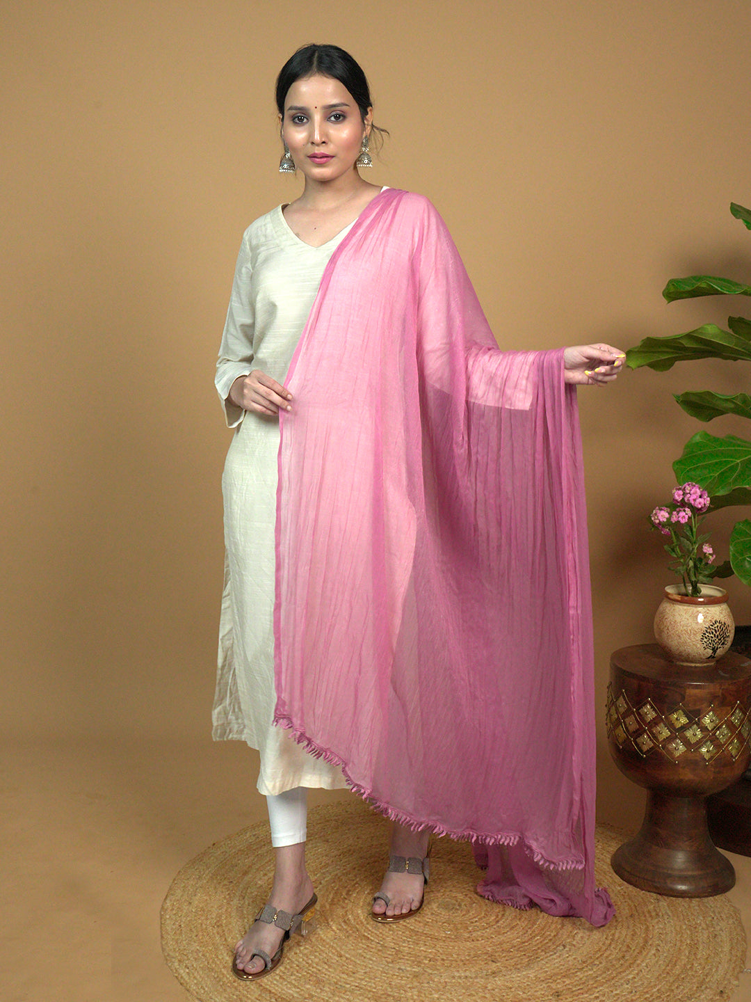 Solid Chiffon Dupatta