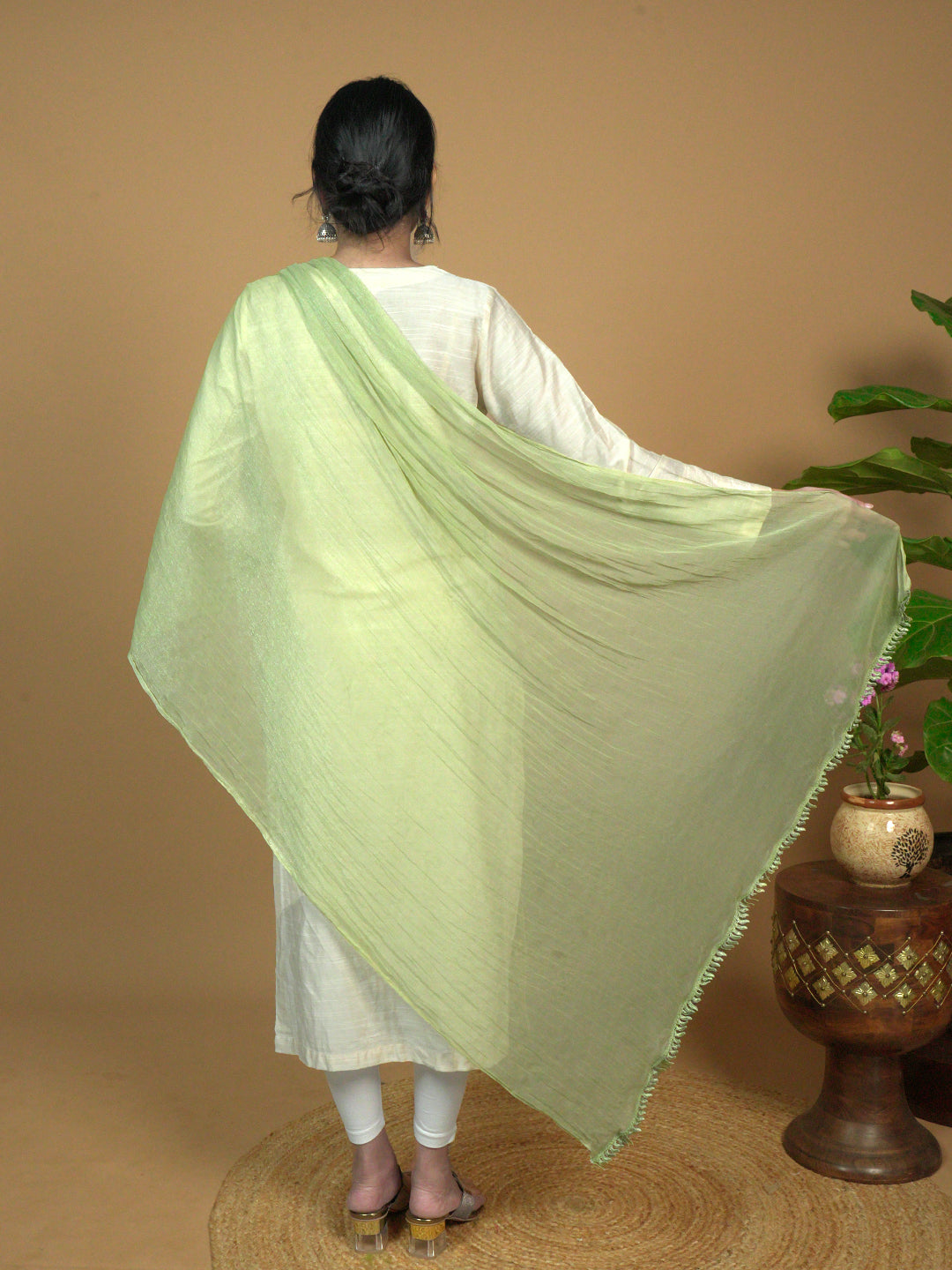Solid Chiffon Dupatta