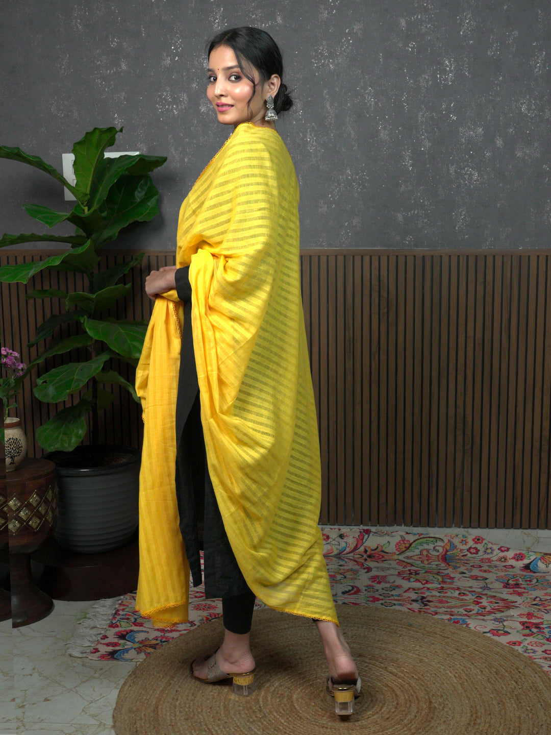 Stripe Cotton Dupatta